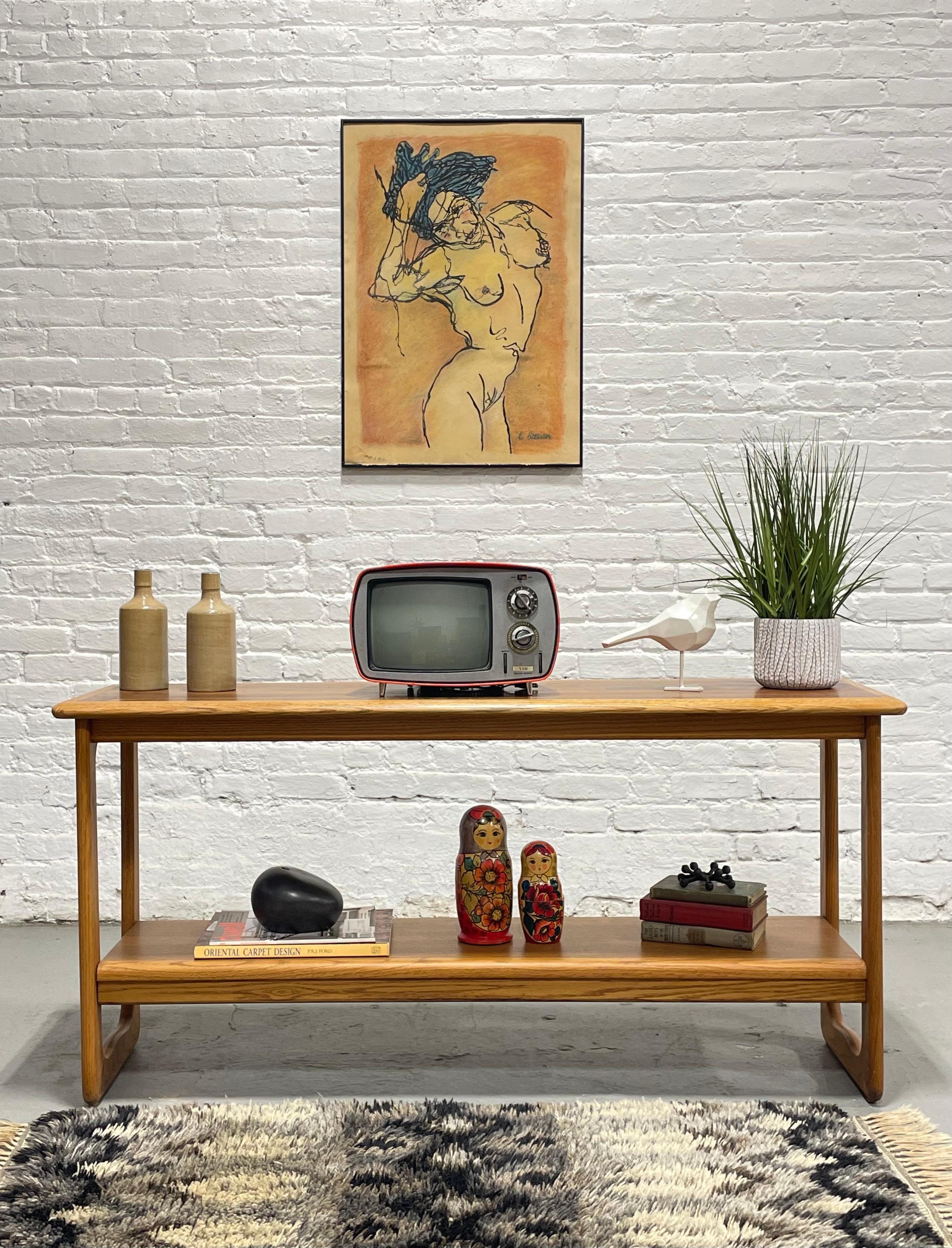 Mid-Century Modern Mid Century MODERN Walnut CONSOLE TABLE by Lane Furniture Co, c. 1960's For Sale