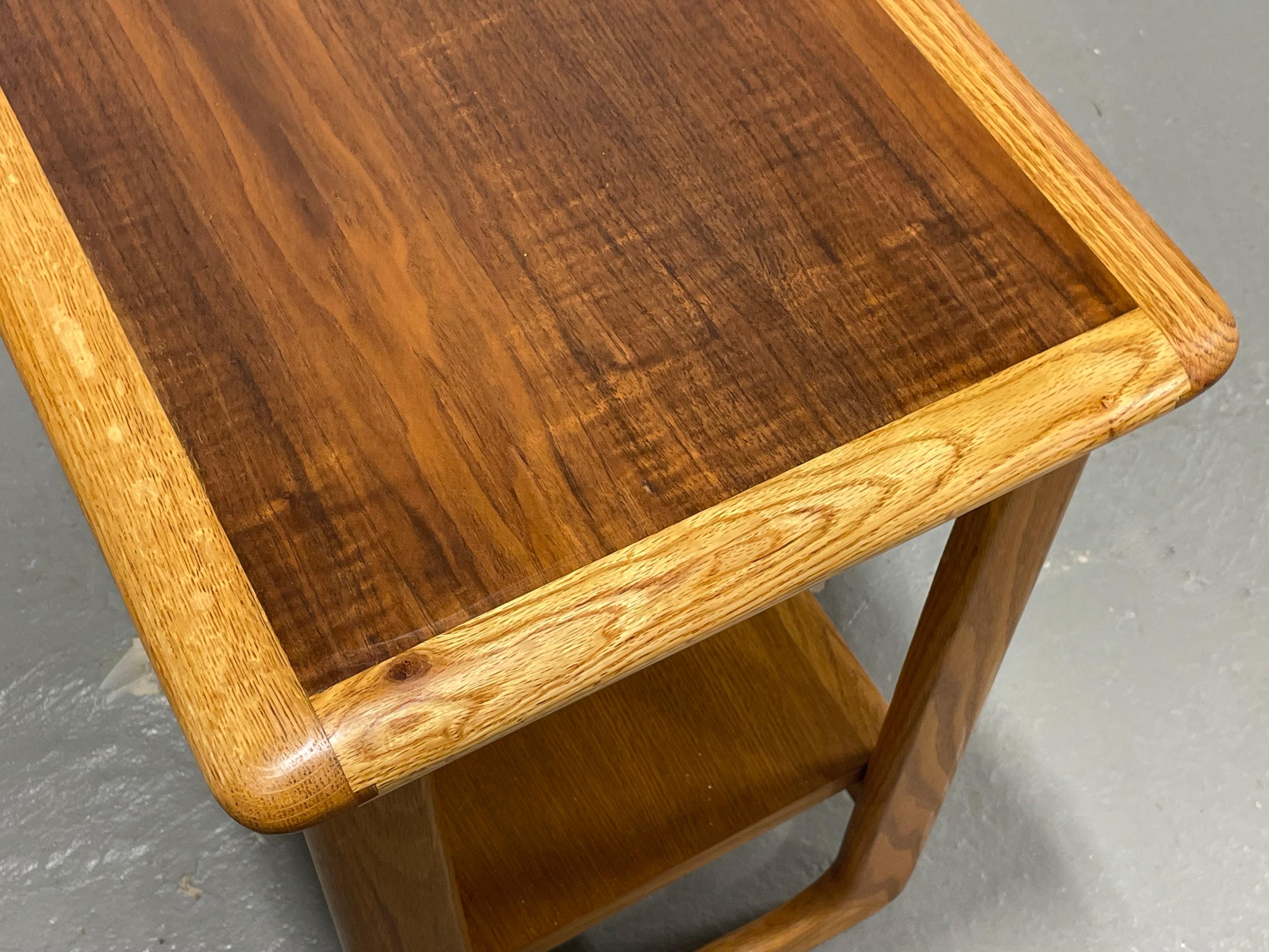 Mid Century MODERN Walnut CONSOLE TABLE by Lane Furniture Co, c. 1960's For Sale 3