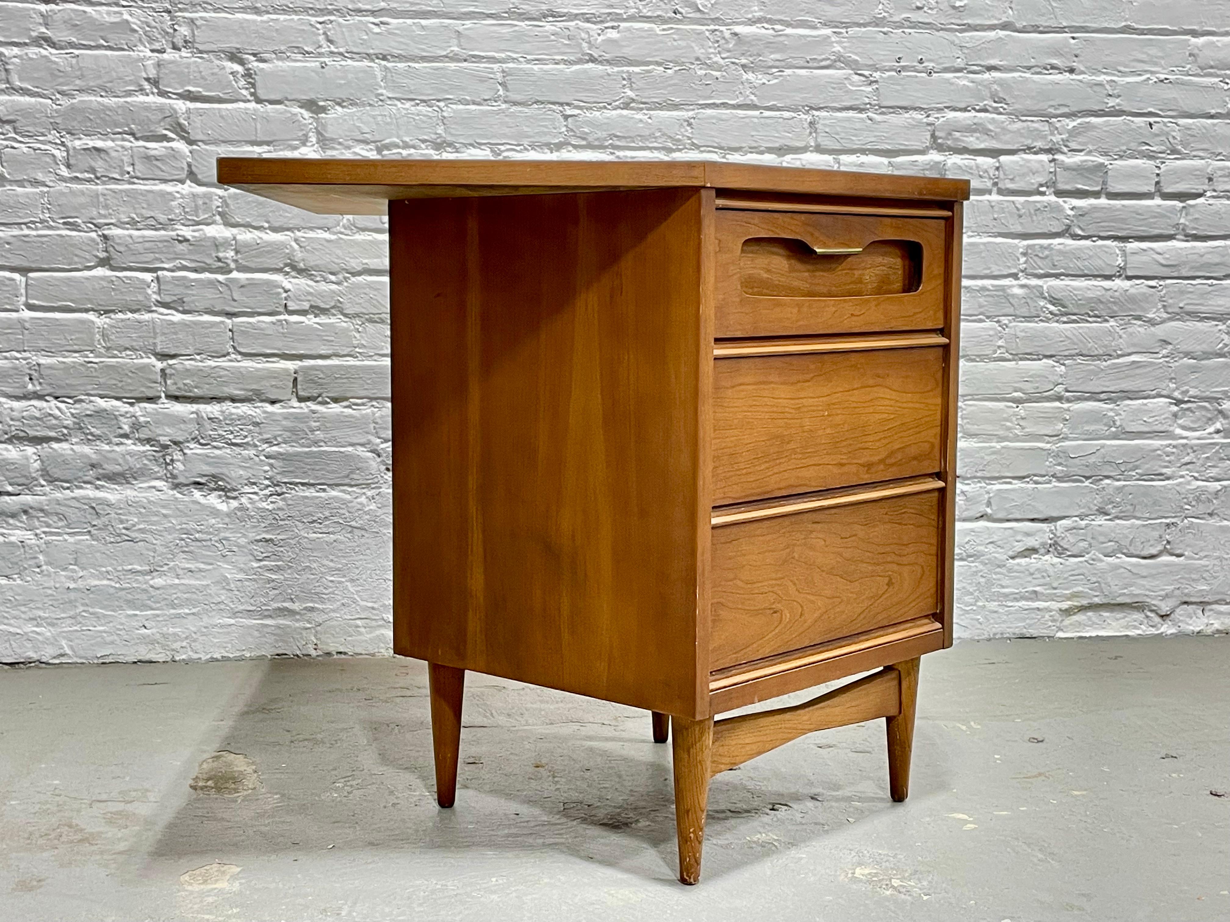 Mid-20th Century Mid-Century Modern Walnut Corner Cabinet / Dresser by Bassett Furniture Co.