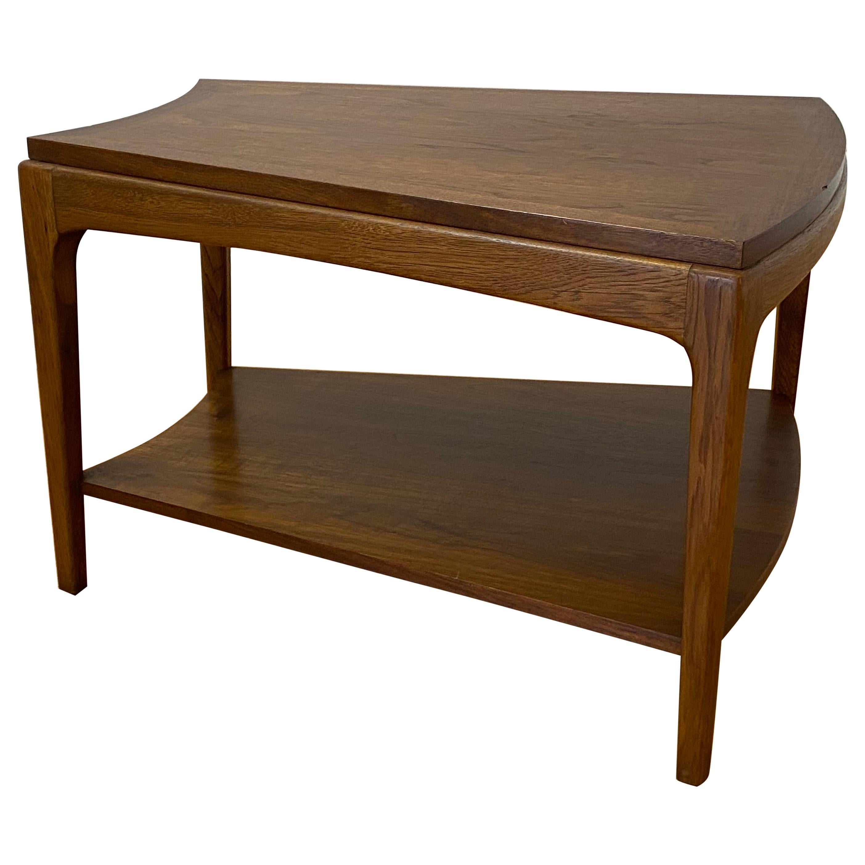 Mid-Century Modern Walnut Corner, Side / Coffee Table by Lane, Altavista, Virgin