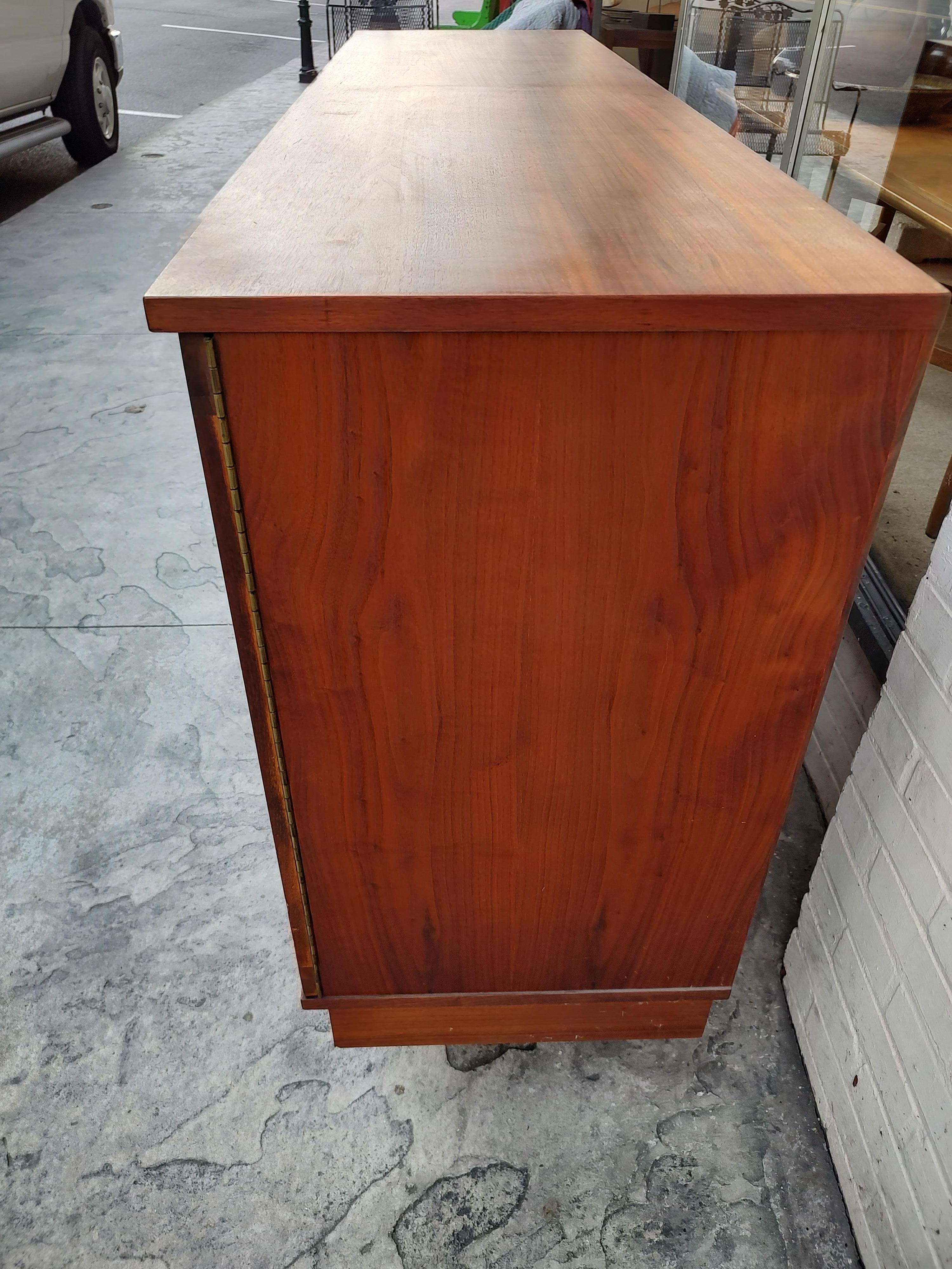 Mid-Century Modern Walnut Credenza Attributed to Founders 9