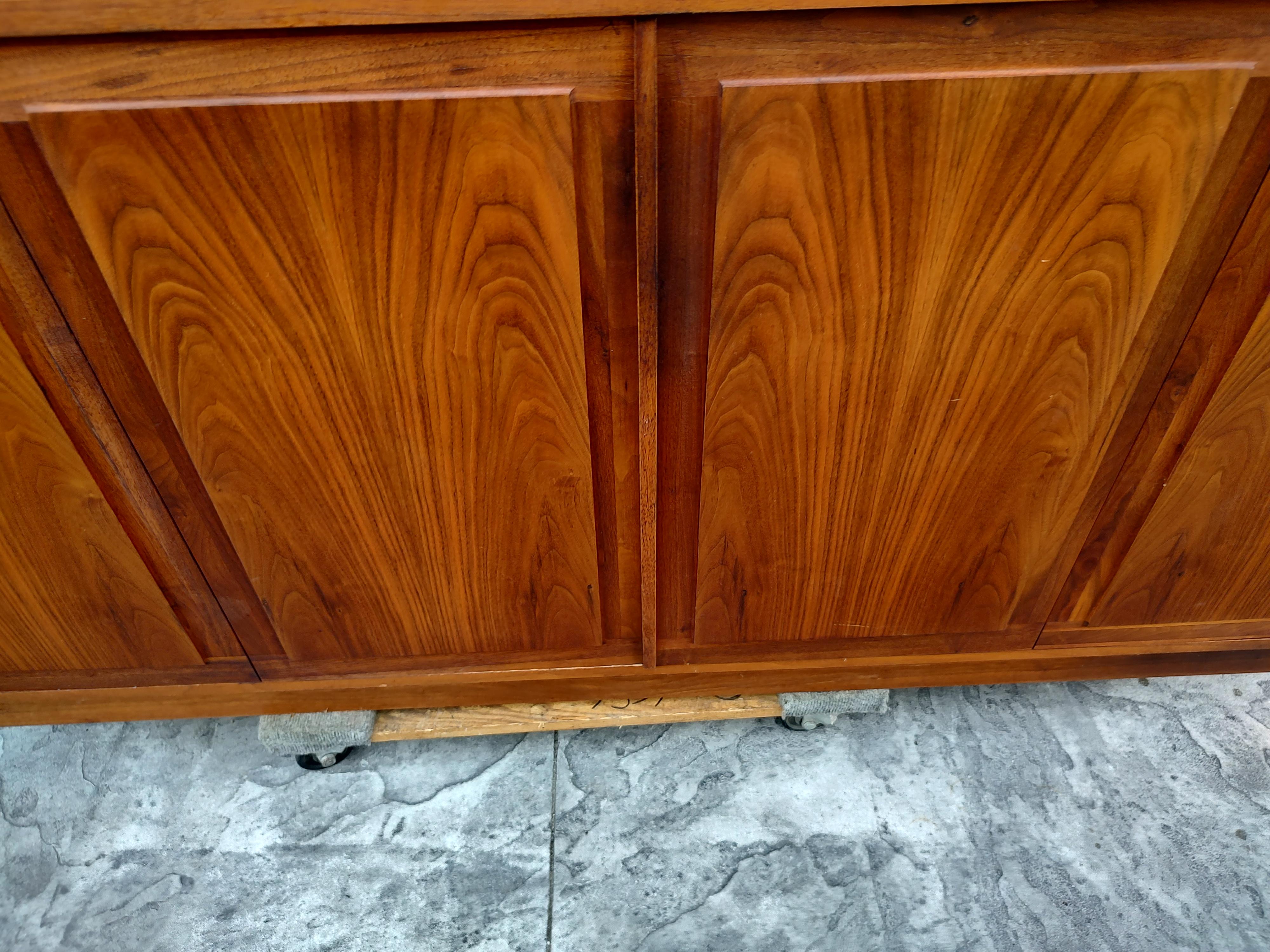 Mid-Century Modern Walnut Credenza Attributed to Founders 11