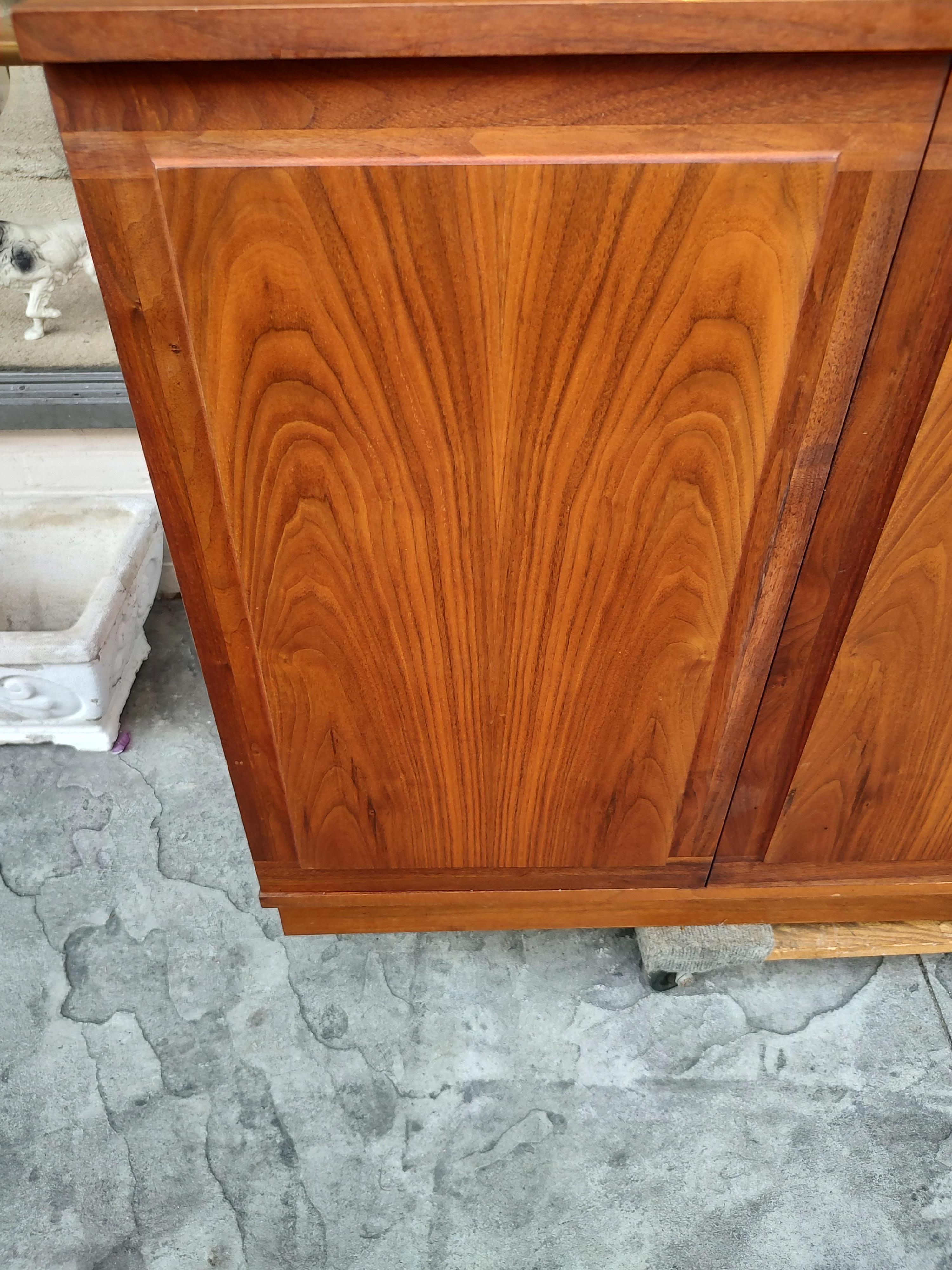 Mid-Century Modern Walnut Credenza Attributed to Founders 12