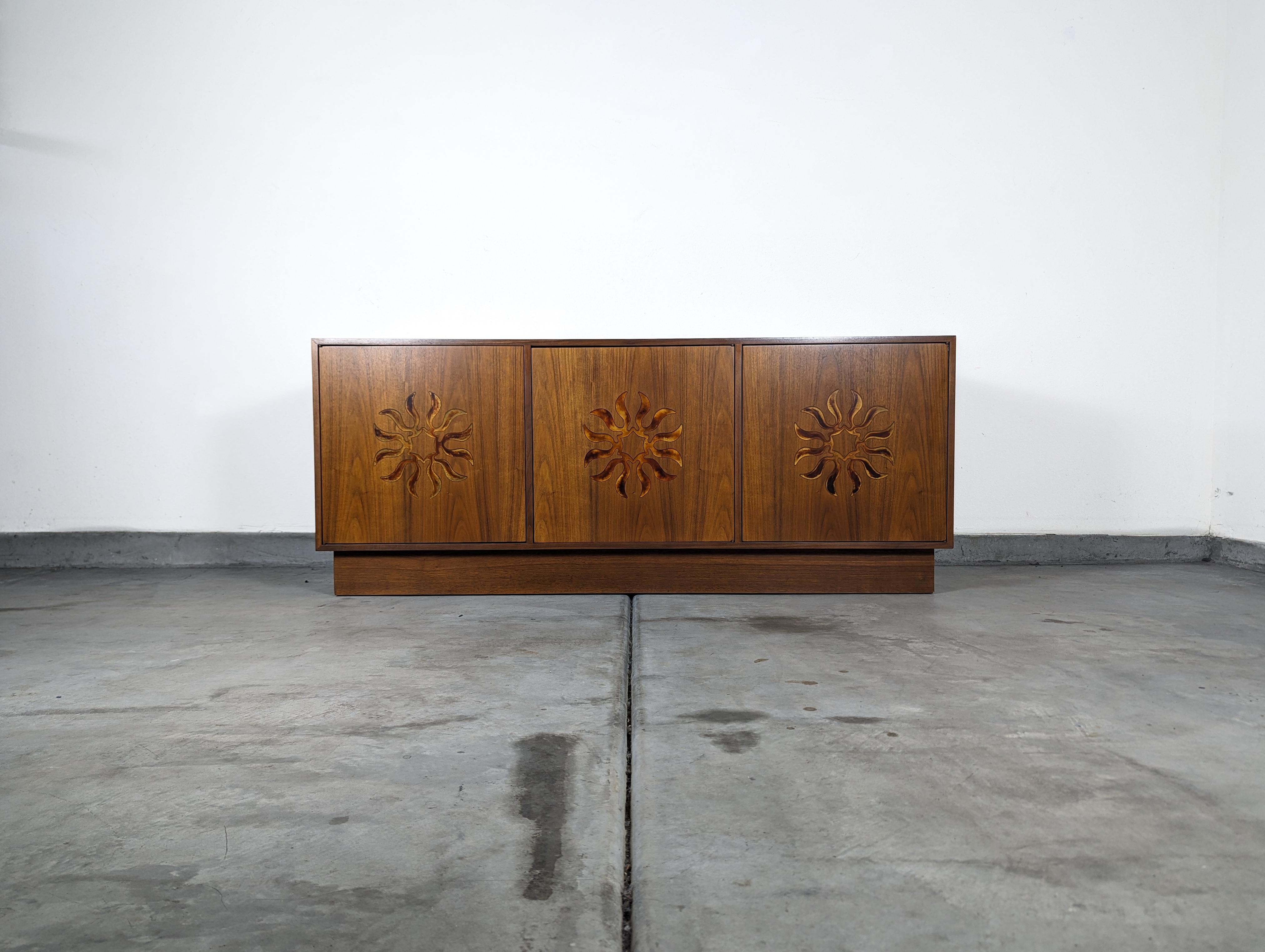 Mid-Century Modern Mid Century Modern Walnut Credenza Buffet by Cal Mode, c1960s For Sale