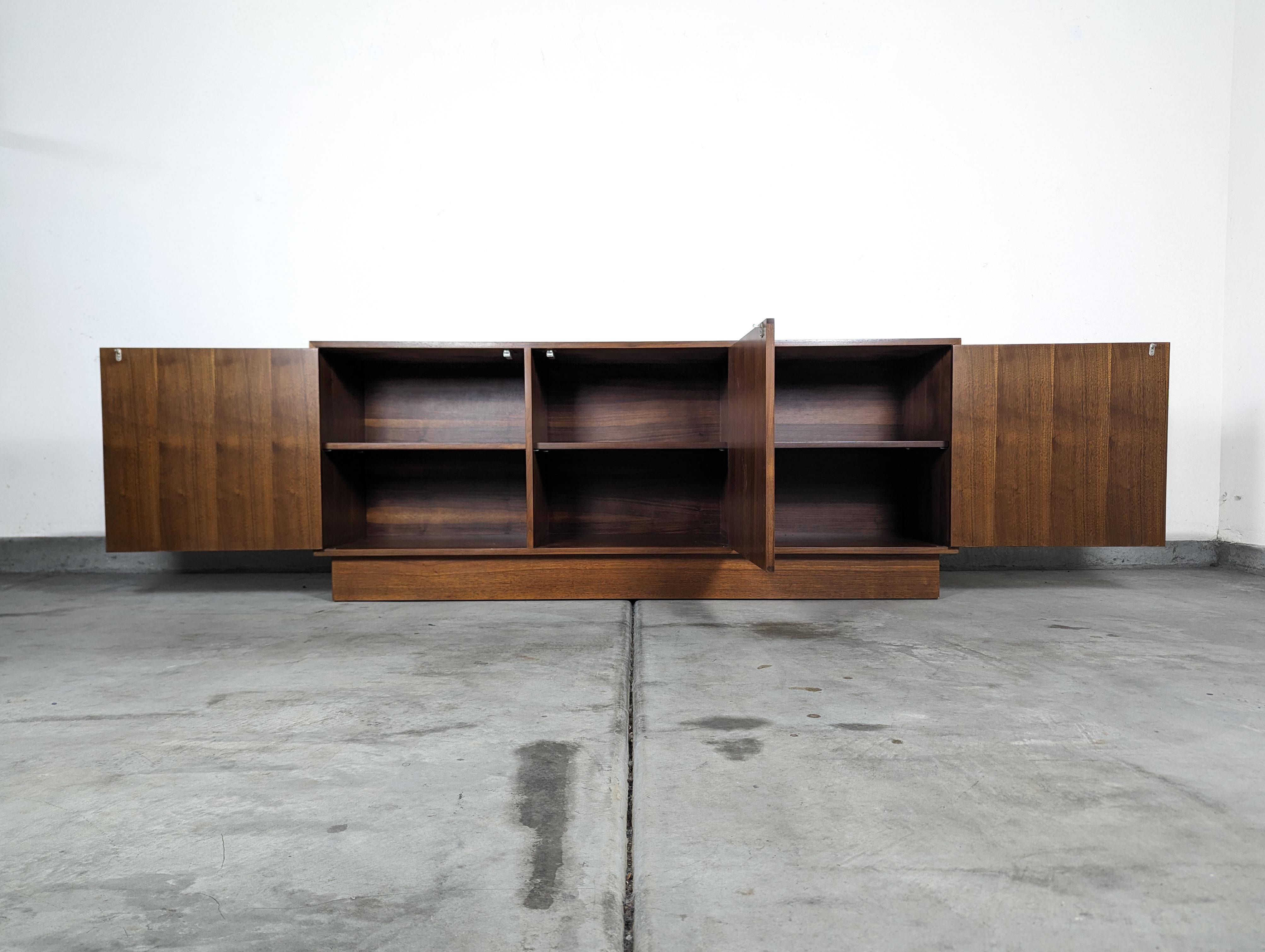 Mid-20th Century Mid Century Modern Walnut Credenza Buffet by Cal Mode, c1960s For Sale