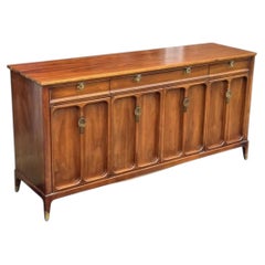 Mid Century Modern Walnut Credenza by Detroit Furniture