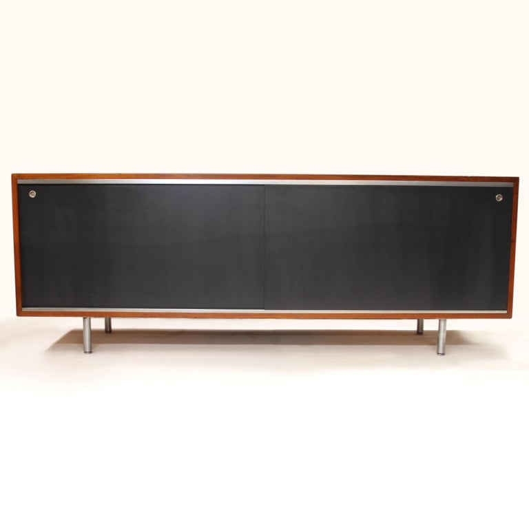 American Mid-Century Modern Walnut Credenza by George Nelson for Herman Miller