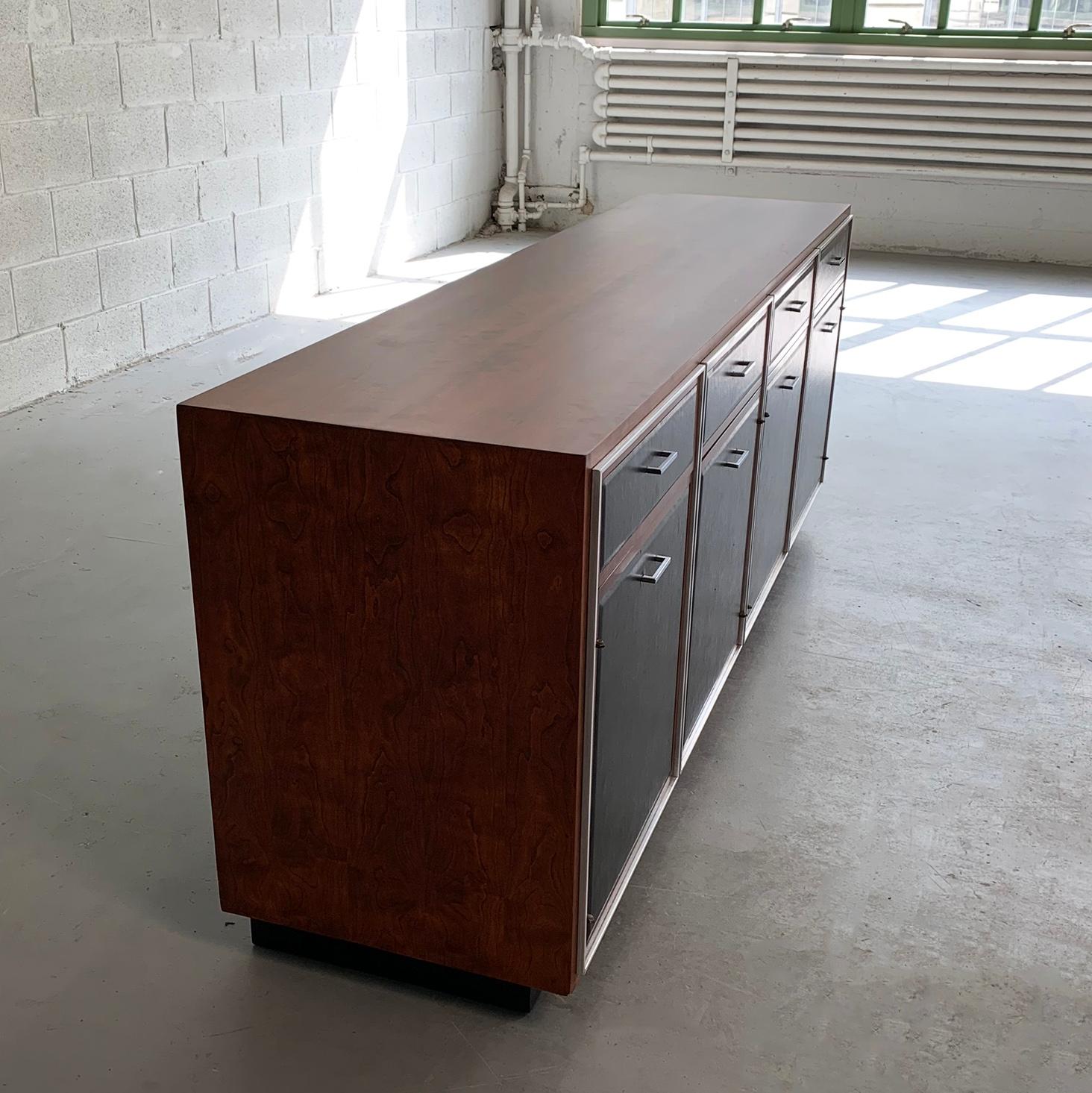 19th Century Mid-Century Modern Walnut Credenza by John Stuart