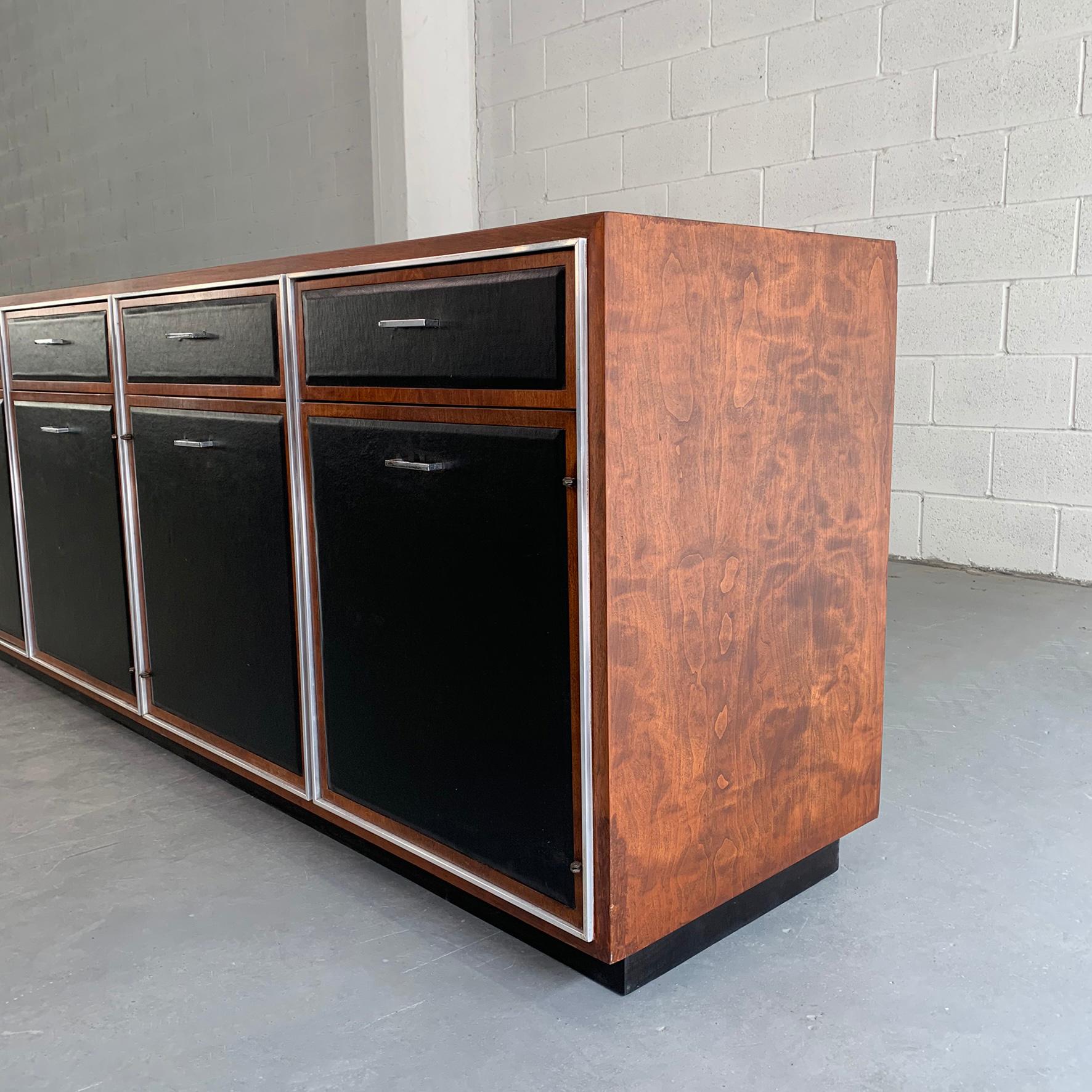 Mid-Century Modern Walnut Credenza by John Stuart 1