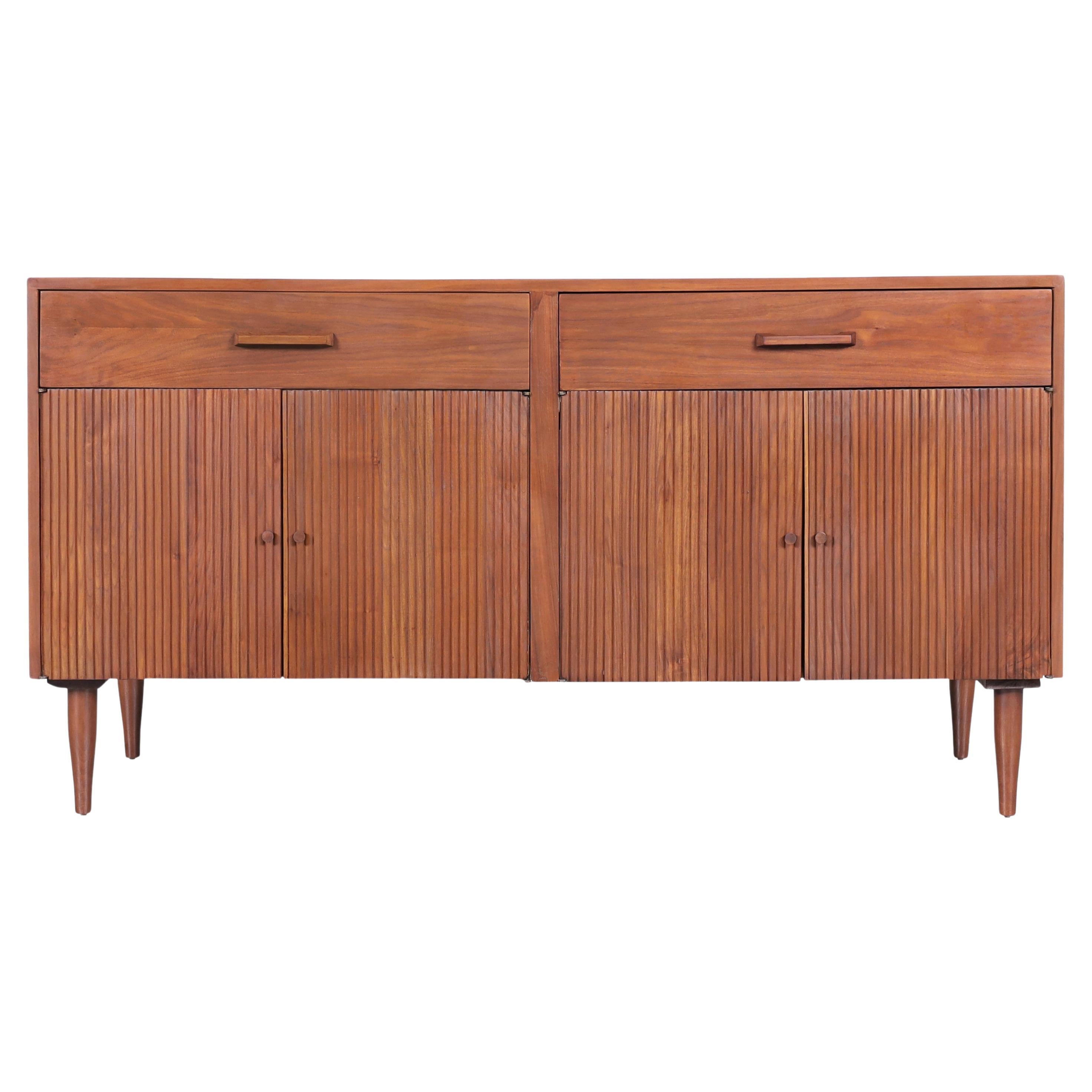 Mid-Century Modern Walnut Credenza by Ramseur Furniture