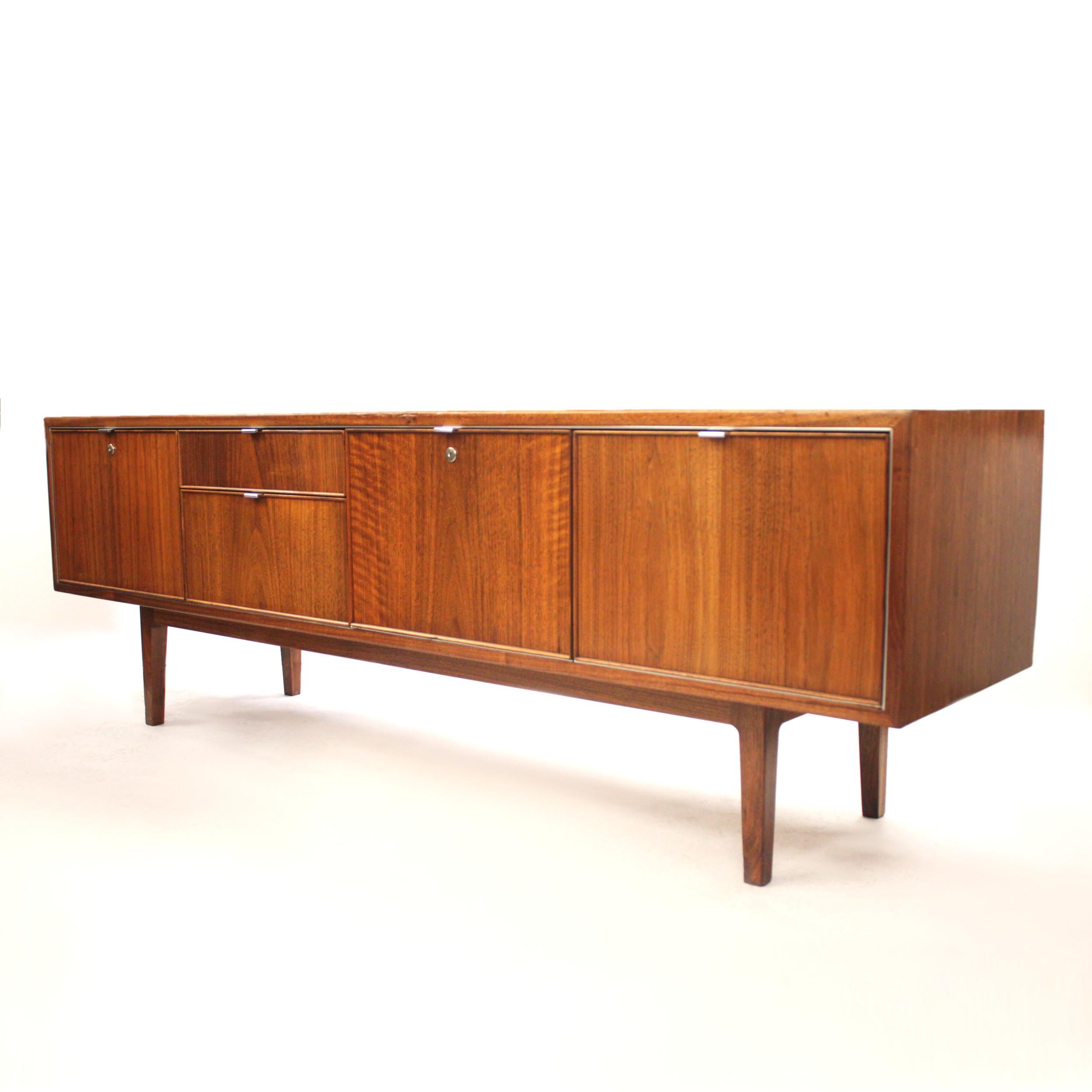 Mid-Century Modern Walnut Credenza by Stow Davis 5