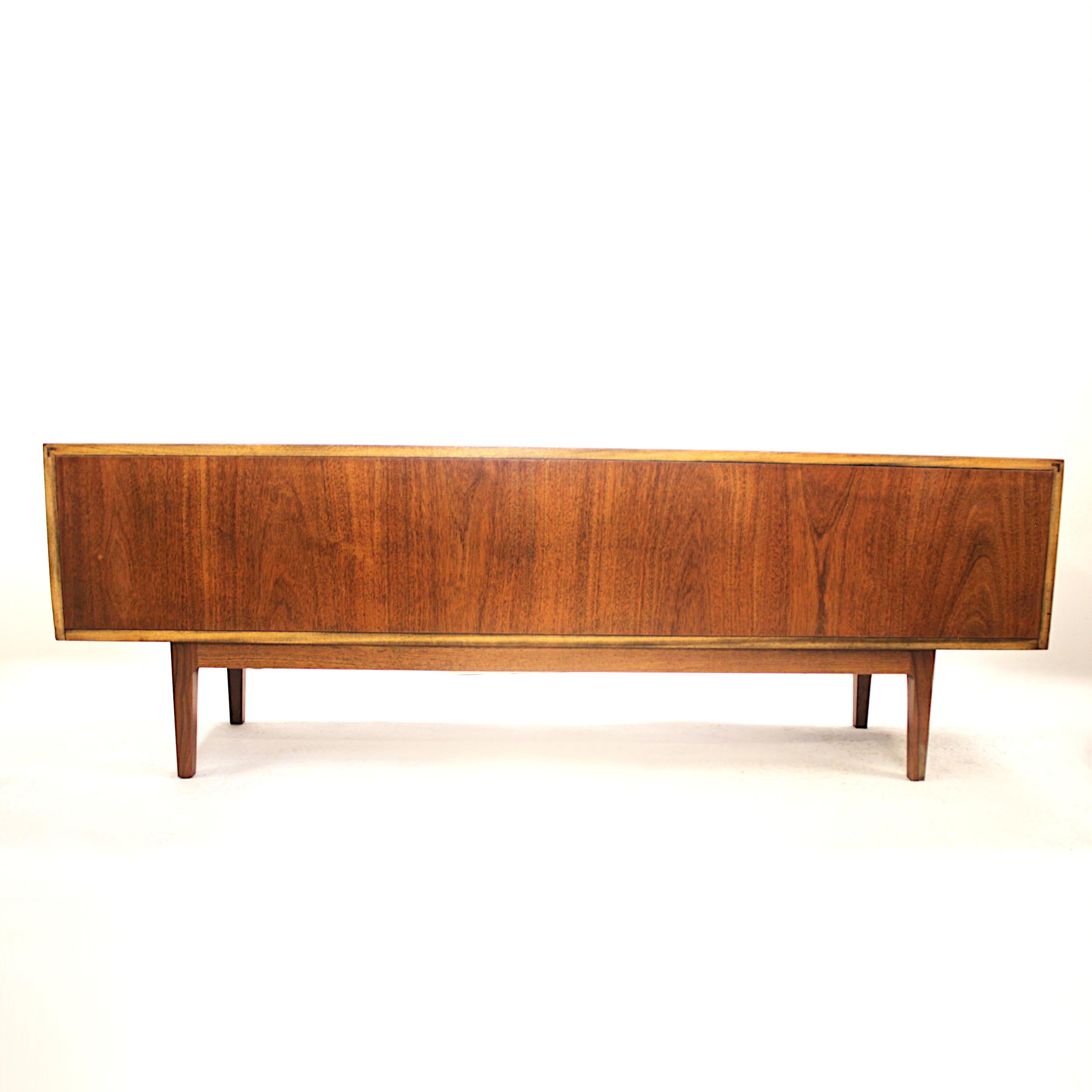 Mid-Century Modern Walnut Credenza by Stow Davis 3
