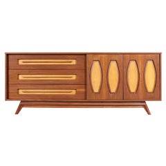 Mid-Century Modern Walnut Credenza by Young Mtg.
