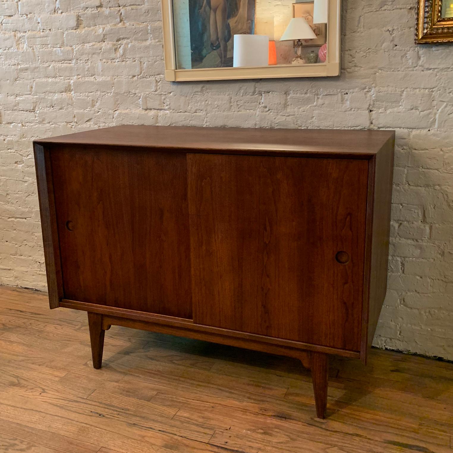 Mid-Century Modern Walnut Credenza Cabinet by Jens Risom 2