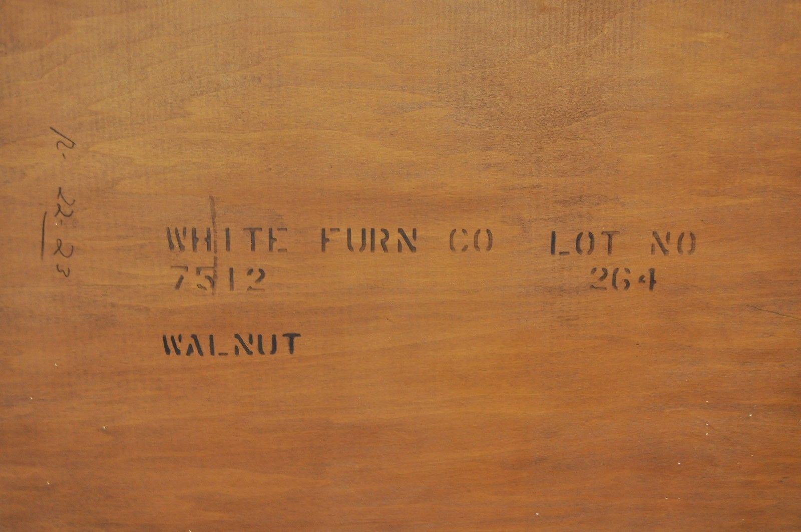 Mid-Century Modern Walnut Credenza Cabinet Sideboard James Mont White Furniture 3