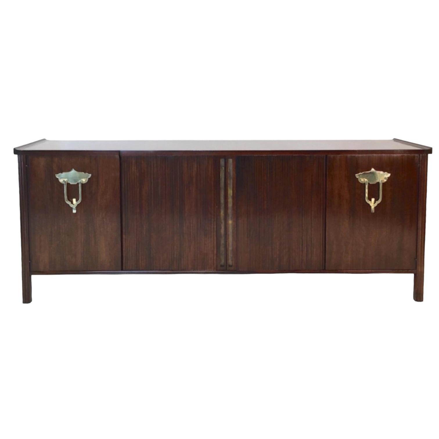 Mid-Century Modern Walnut Credenza / Chest by Bert England for John Widdicomb In Good Condition For Sale In Kennesaw, GA