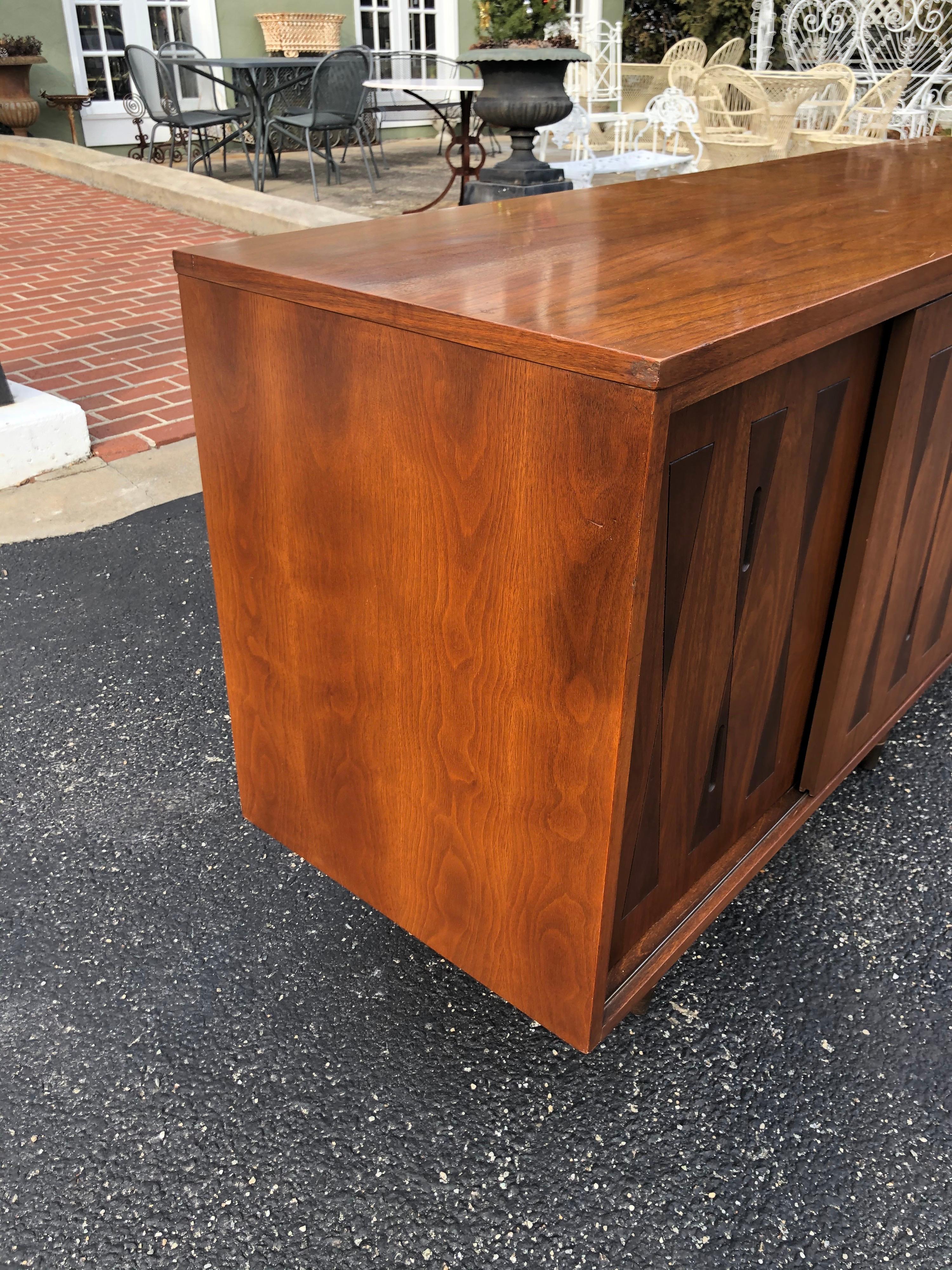 Mid-Century Modern Walnut Credenza 12