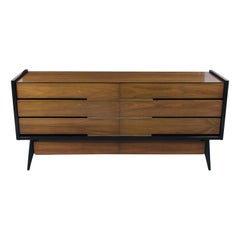 Mid-Century Modern Lacquered Walnut Credenza
