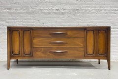 Mid Century MODERN Walnut CREDENZA / Long Dresser by BROYHILL Premier, c. 1960's