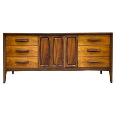 Mid-Century Modern Walnut Credenza / Long Dresser by Broyhill Premier