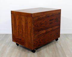 Mid-Century Modern Rosewood Cube Mini Bar Rolf Hesland Haug Snekkeri Norway, 60s