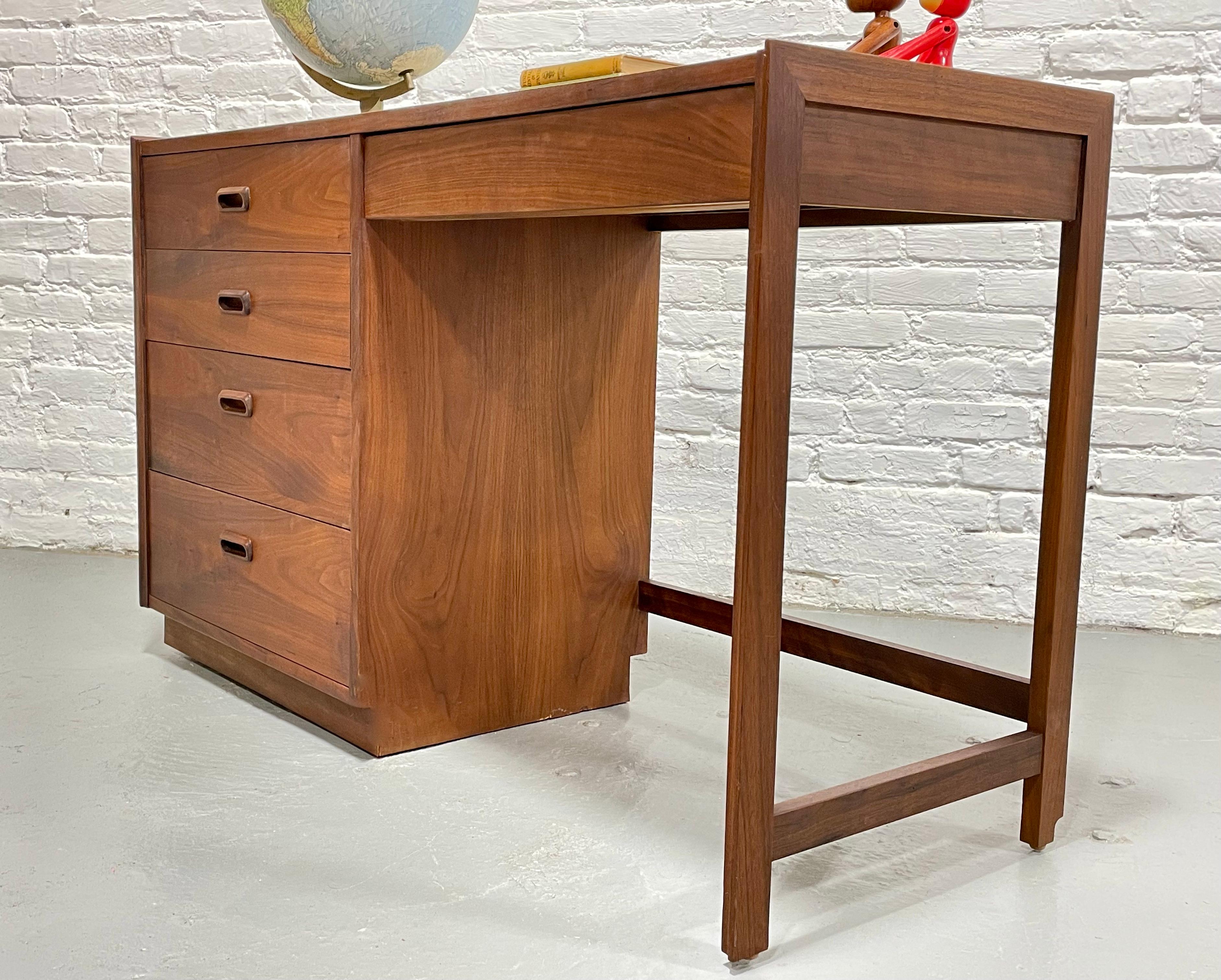 Mid Century MODERN WALNUT DESK by Founders Furniture Co., c. 1960's For Sale 6