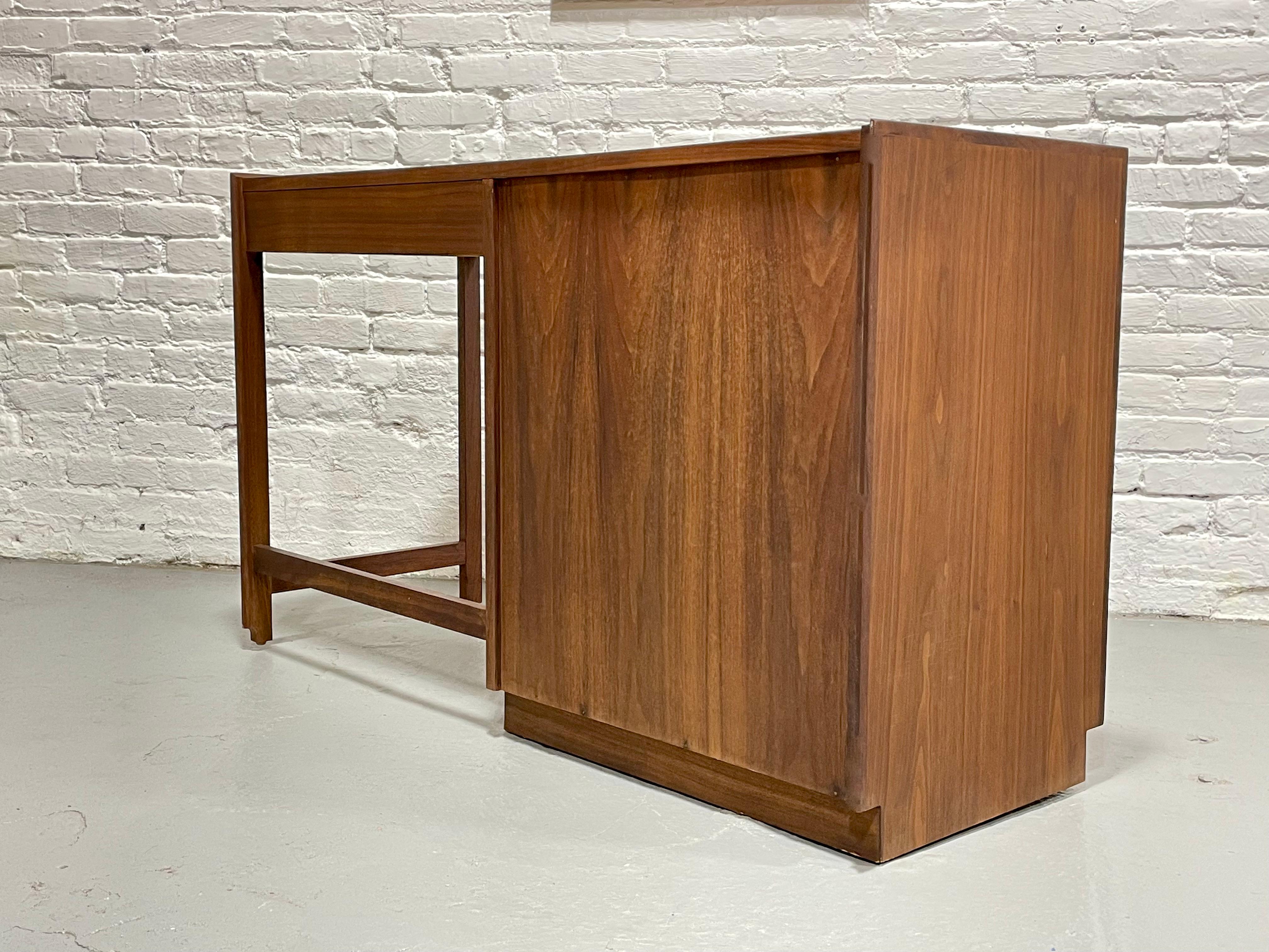 Mid Century MODERN WALNUT DESK by Founders Furniture Co., c. 1960's For Sale 10
