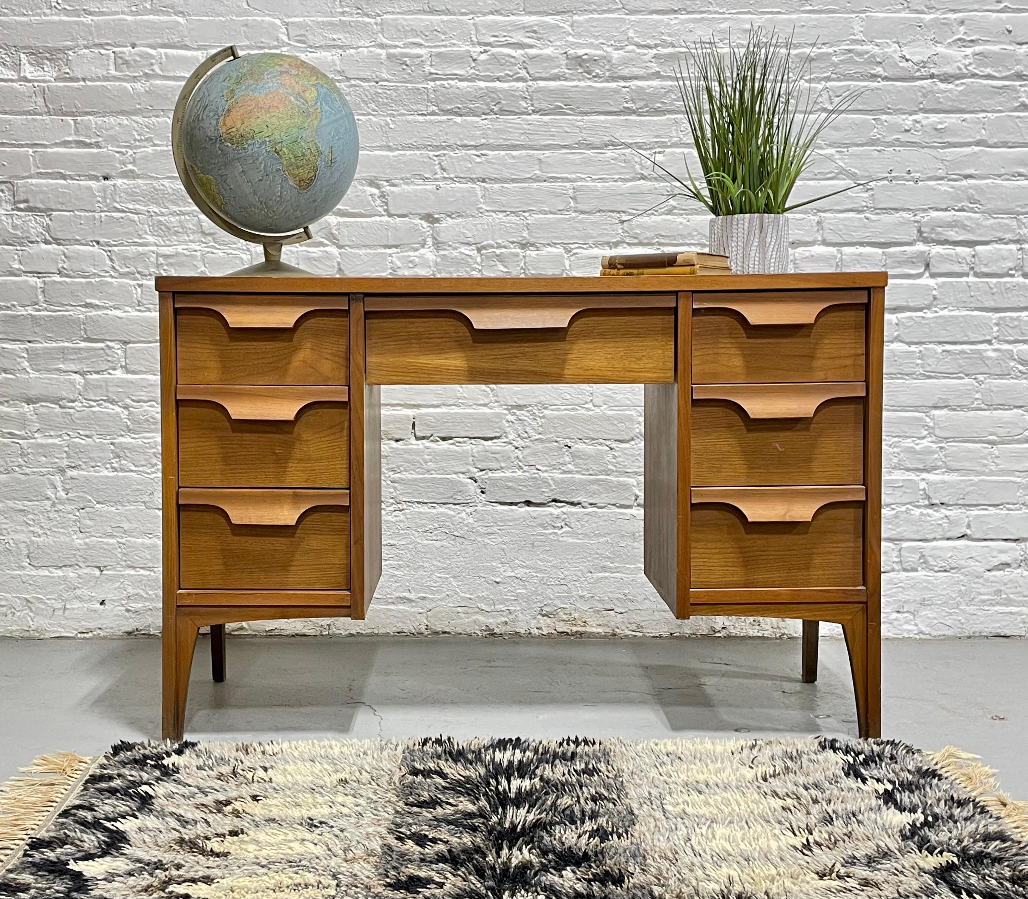 Mid Century MODERN WALNUT DESK by Johnson Carper, c. 1960s 6