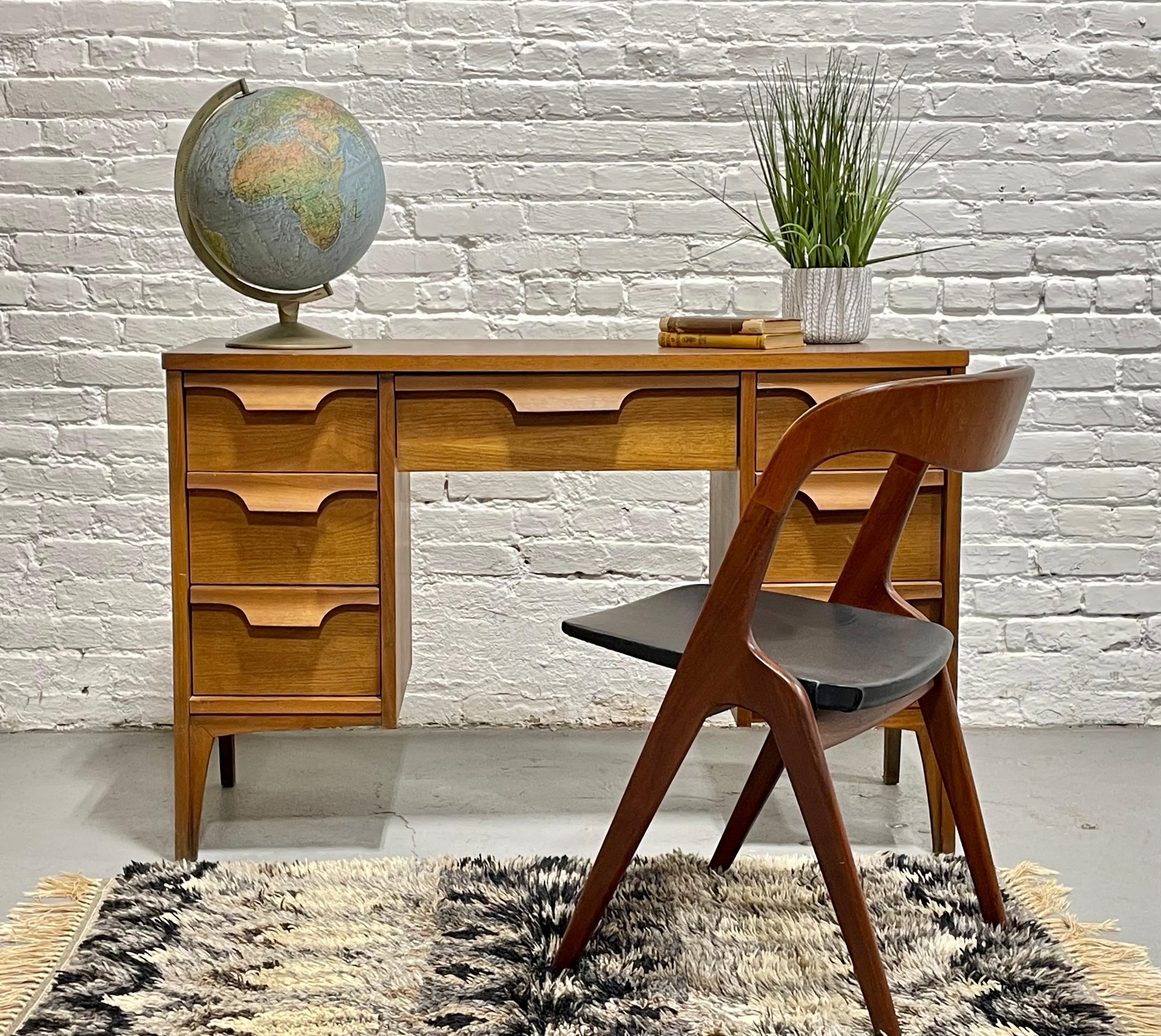 Mid Century MODERN WALNUT DESK by Johnson Carper, c. 1960s 7