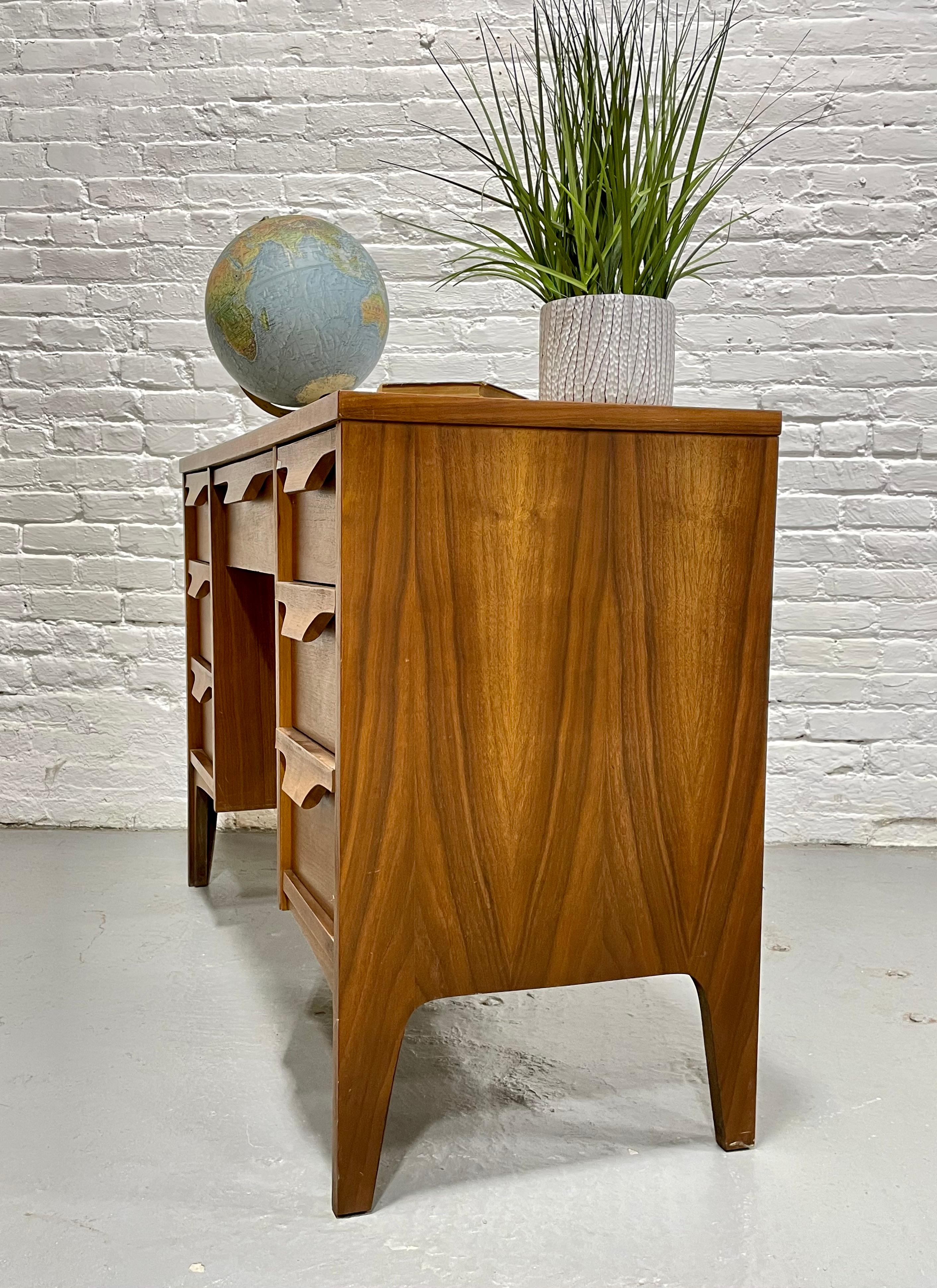 Mid Century MODERN WALNUT DESK by Johnson Carper, c. 1960s 8