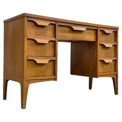 Vintage Mid Century MODERN WALNUT DESK by Johnson Carper, c. 1960s