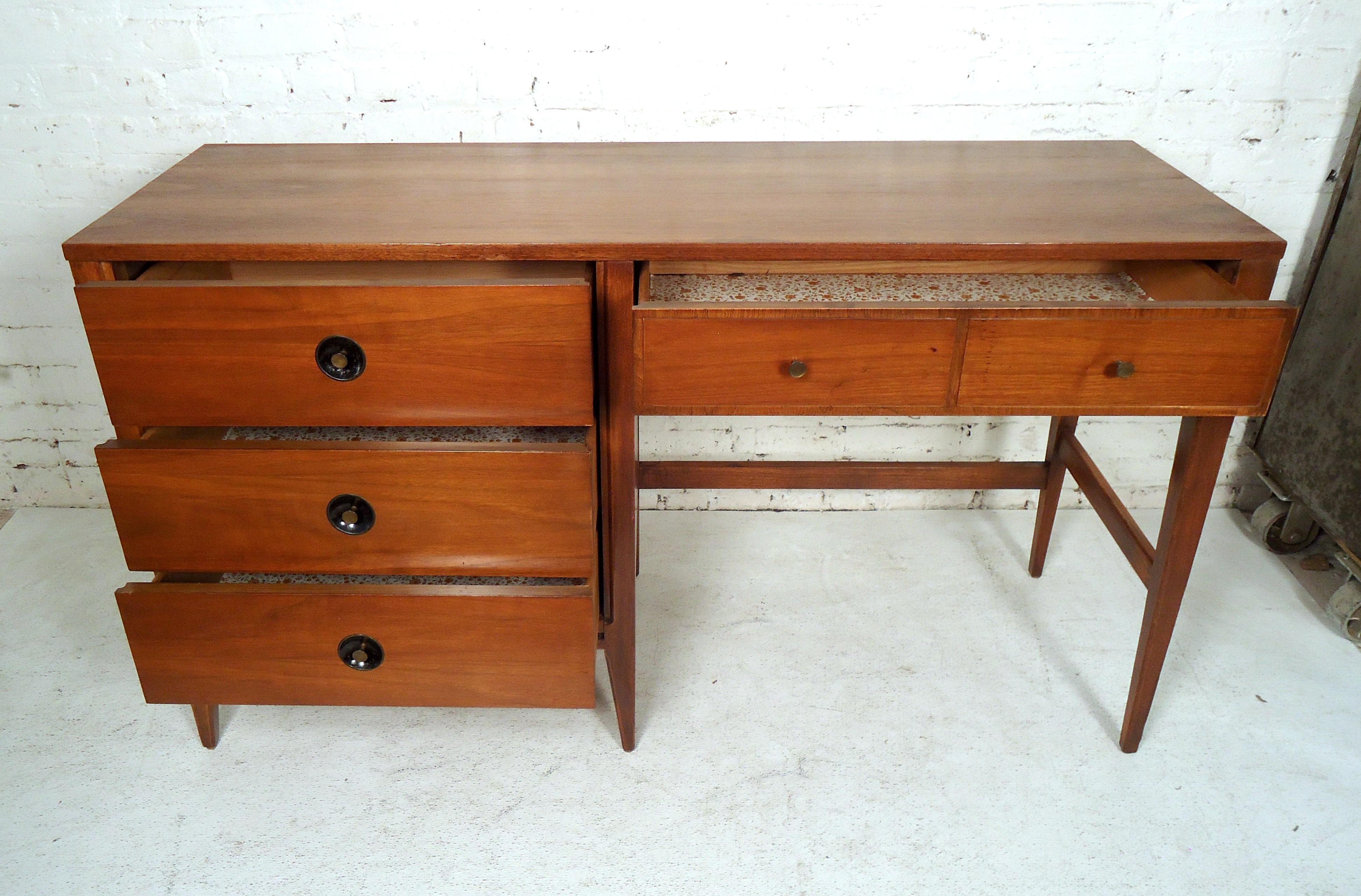 Mid-Century Modern Walnut Desk 5