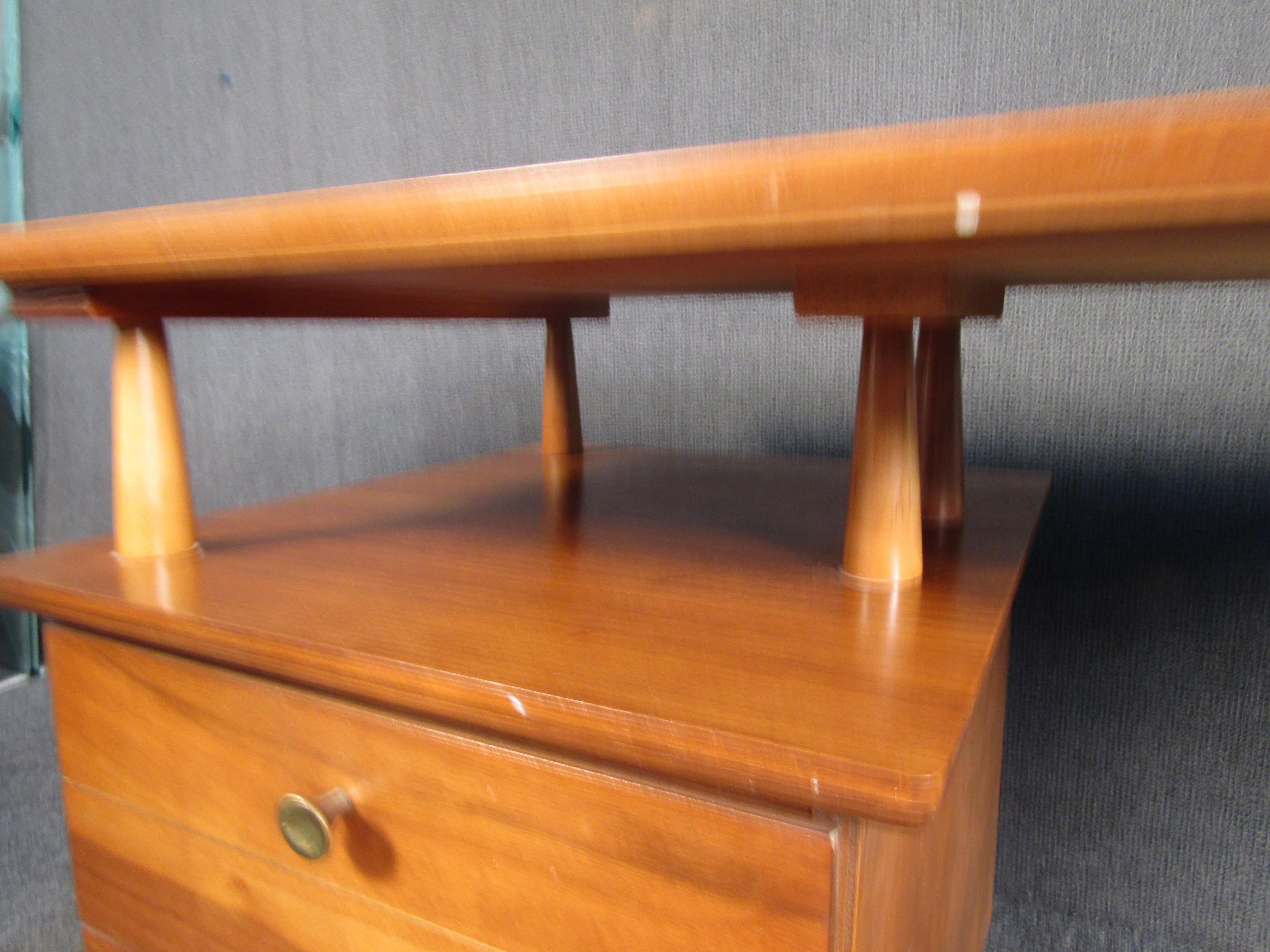 Mid-20th Century Mid-Century Modern Walnut Desk For Sale