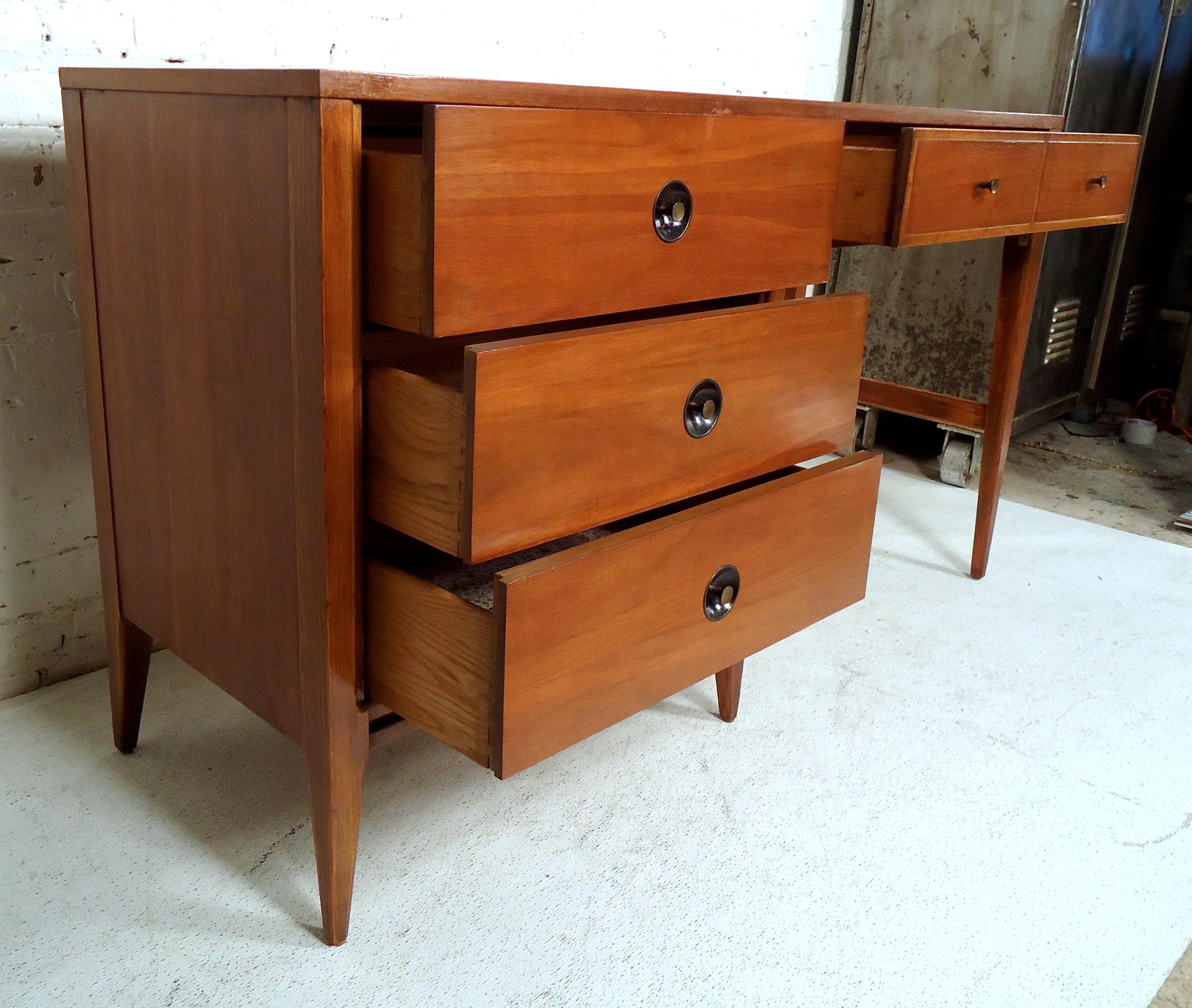 Mid-Century Modern Walnut Desk 3