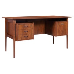 Vintage Mid-Century Modern Walnut Desk