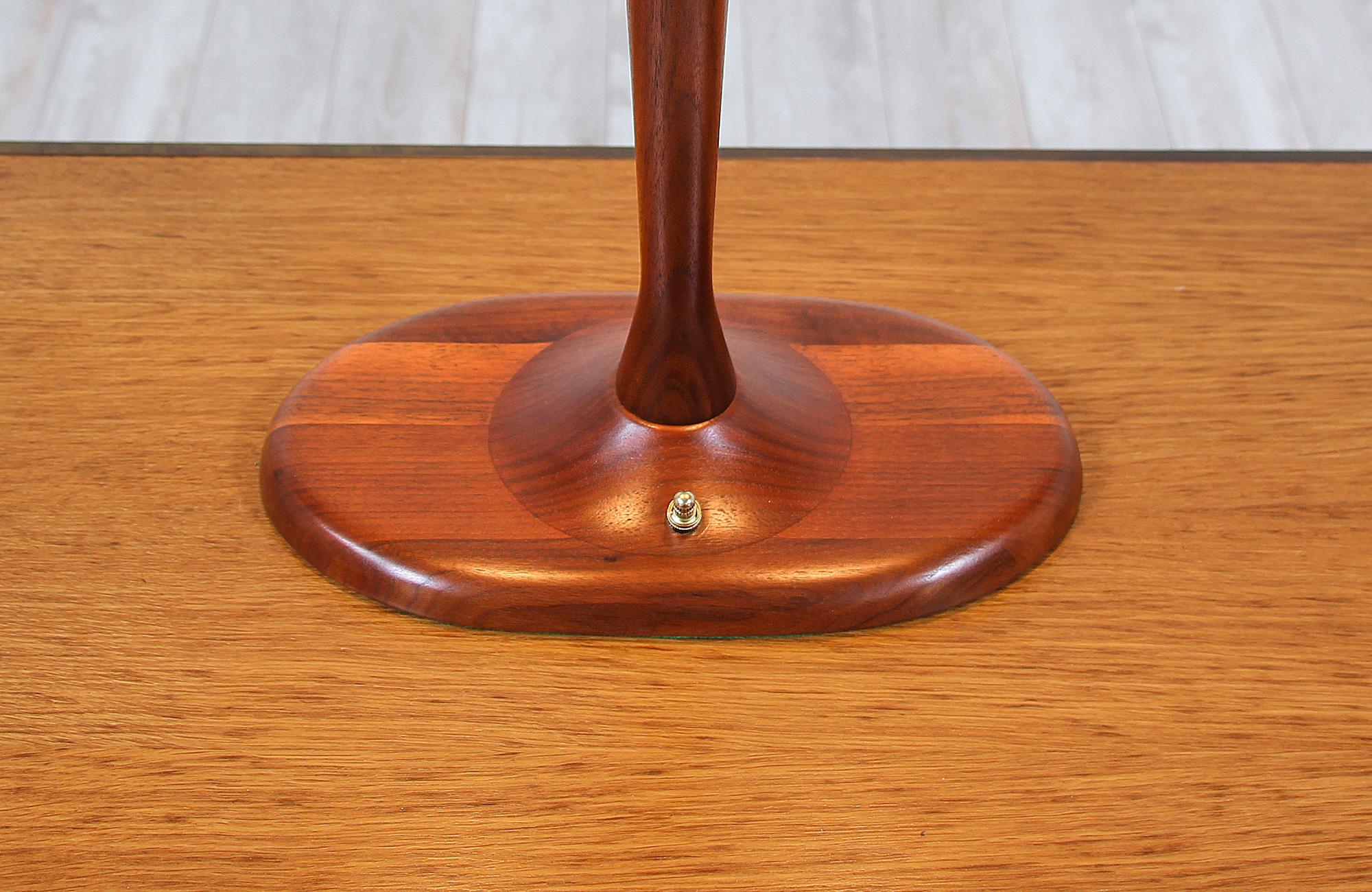 Mid-Century Modern Walnut Desk Lamp 6