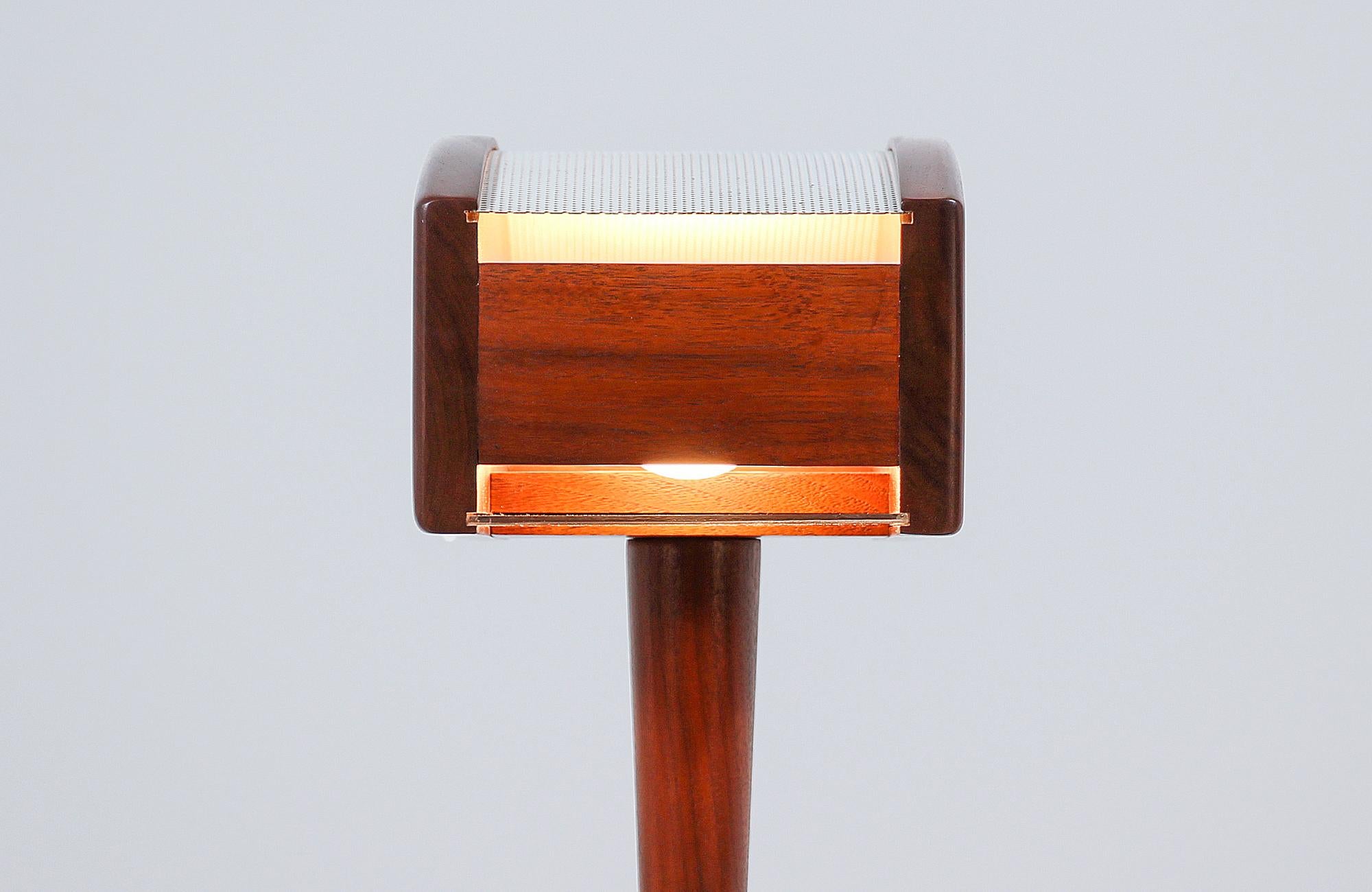 Mid-Century Modern Walnut Desk Lamp 2