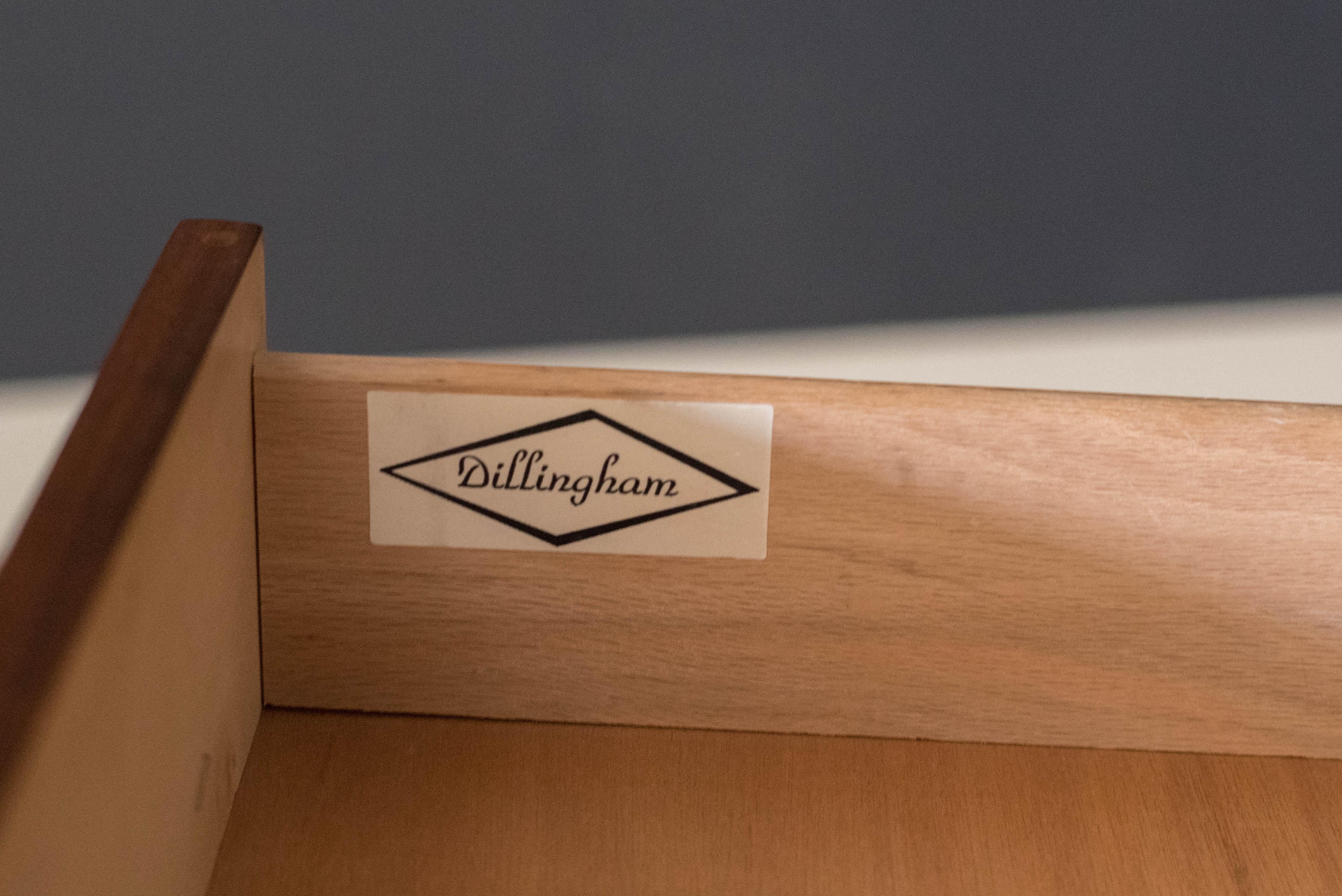 Mid-Century Modern Walnut Dillingham Triple Dresser 4