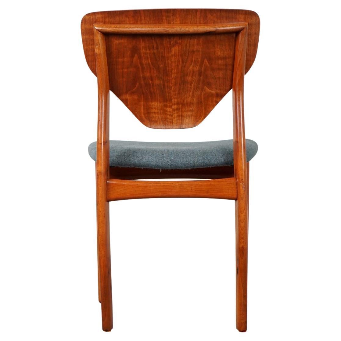 Mid-Century Modern Walnut Dining Chair
