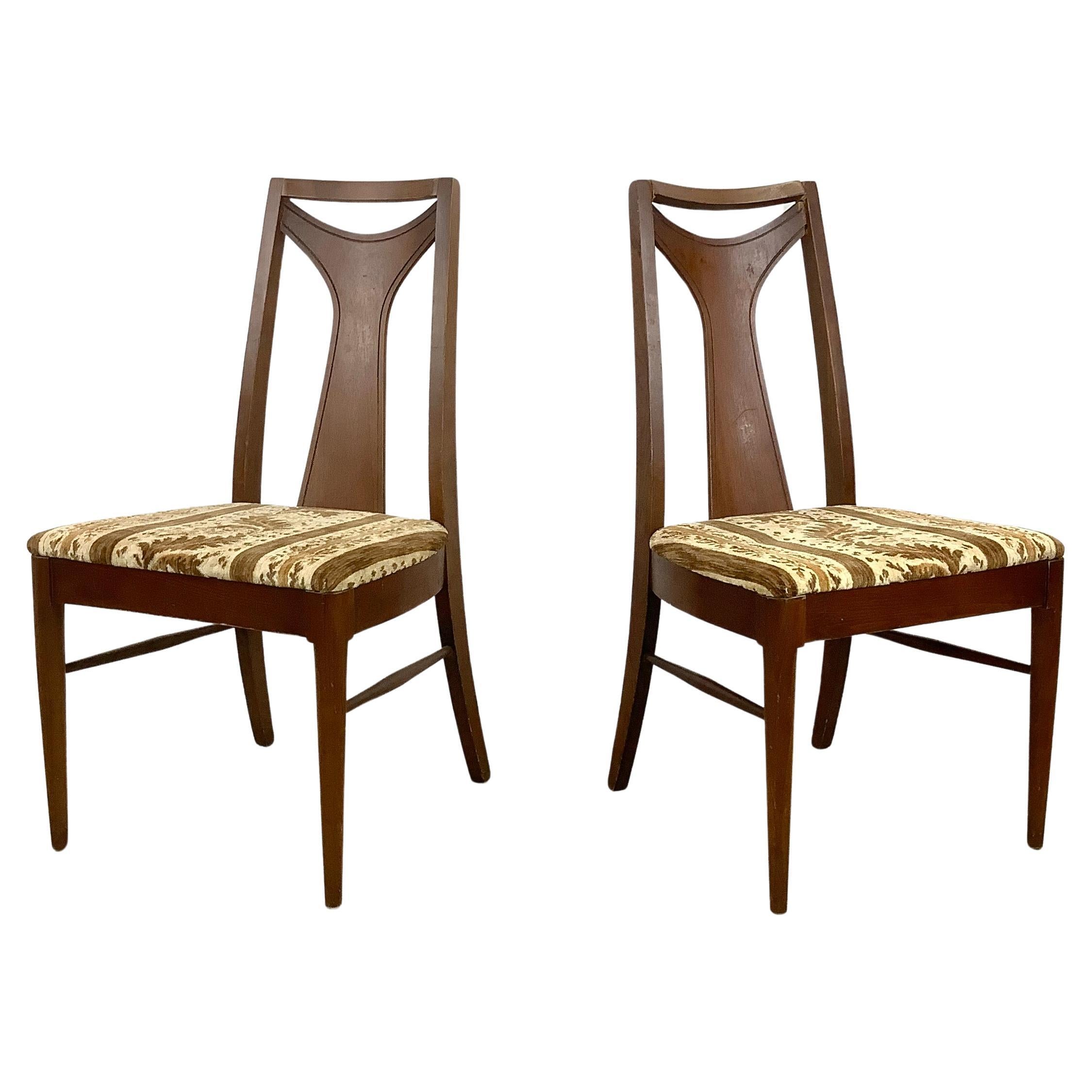 Mid-Century Modern Walnut Dining Chairs