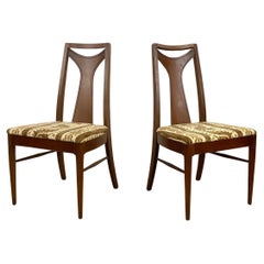 Vintage Mid-Century Modern Walnut Dining Chairs