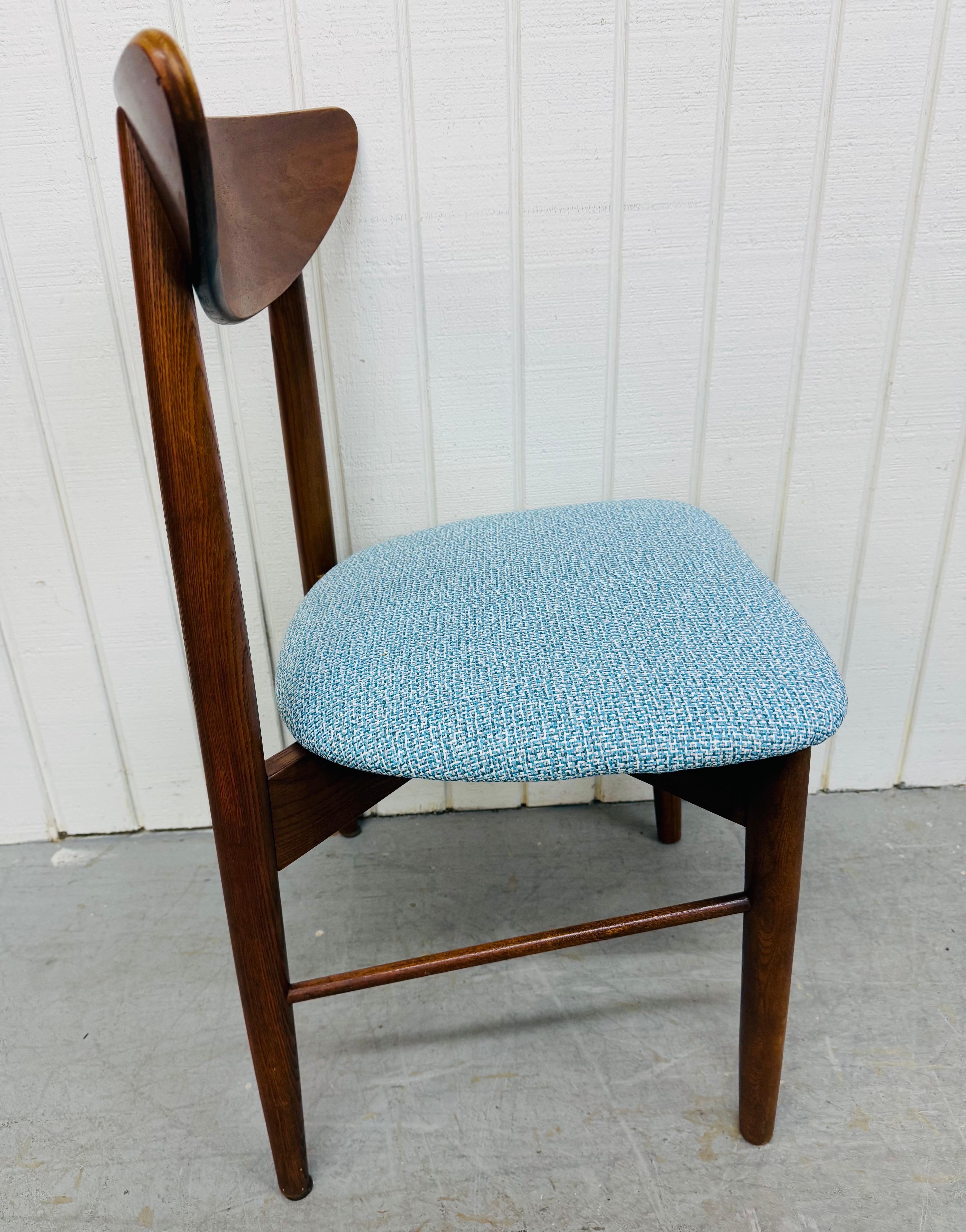Mid-Century Modern Walnut Dining Chairs - Set of 4 1