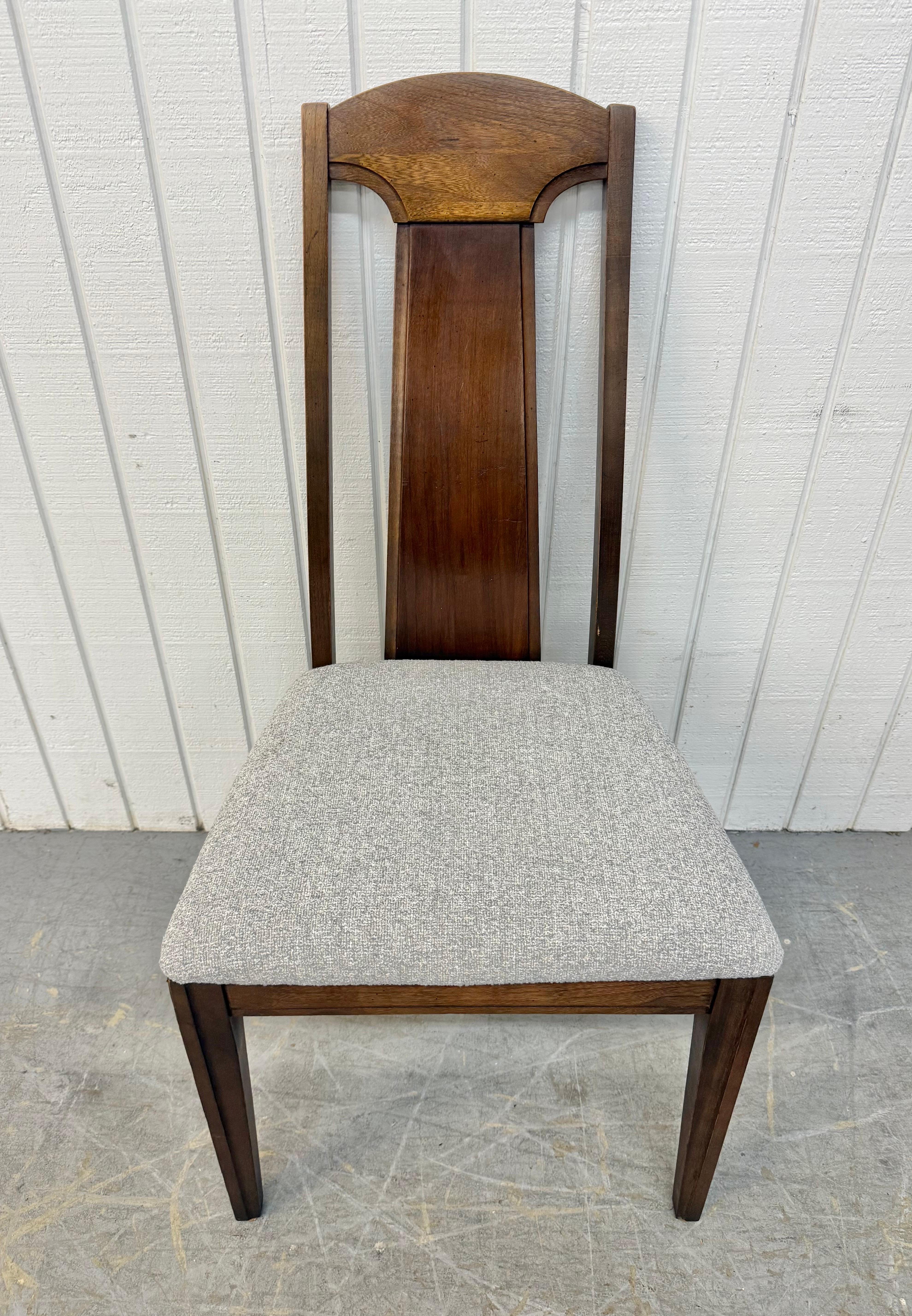 Mid-Century Modern Walnut Dining Chairs - Set of 6 For Sale 1