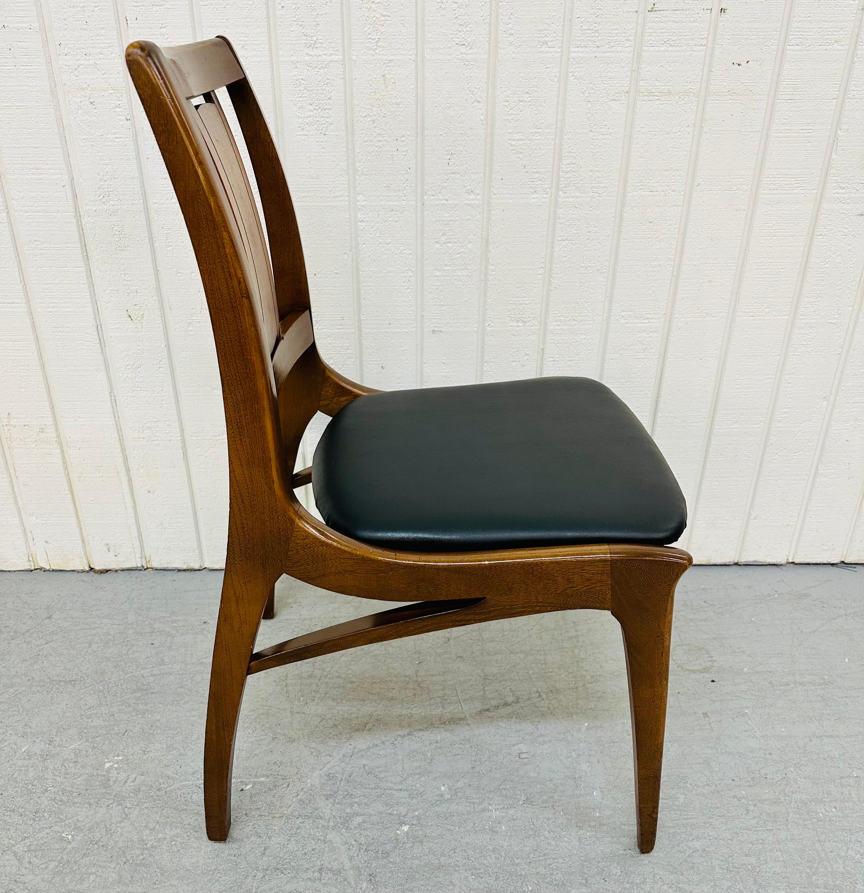 Mid-Century Modern Walnut Dining Chairs, Set of 6 at 1stDibs