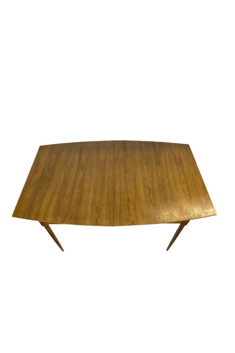 Mid Century Modern Walnut Dining Table For Sale at 1stDibs