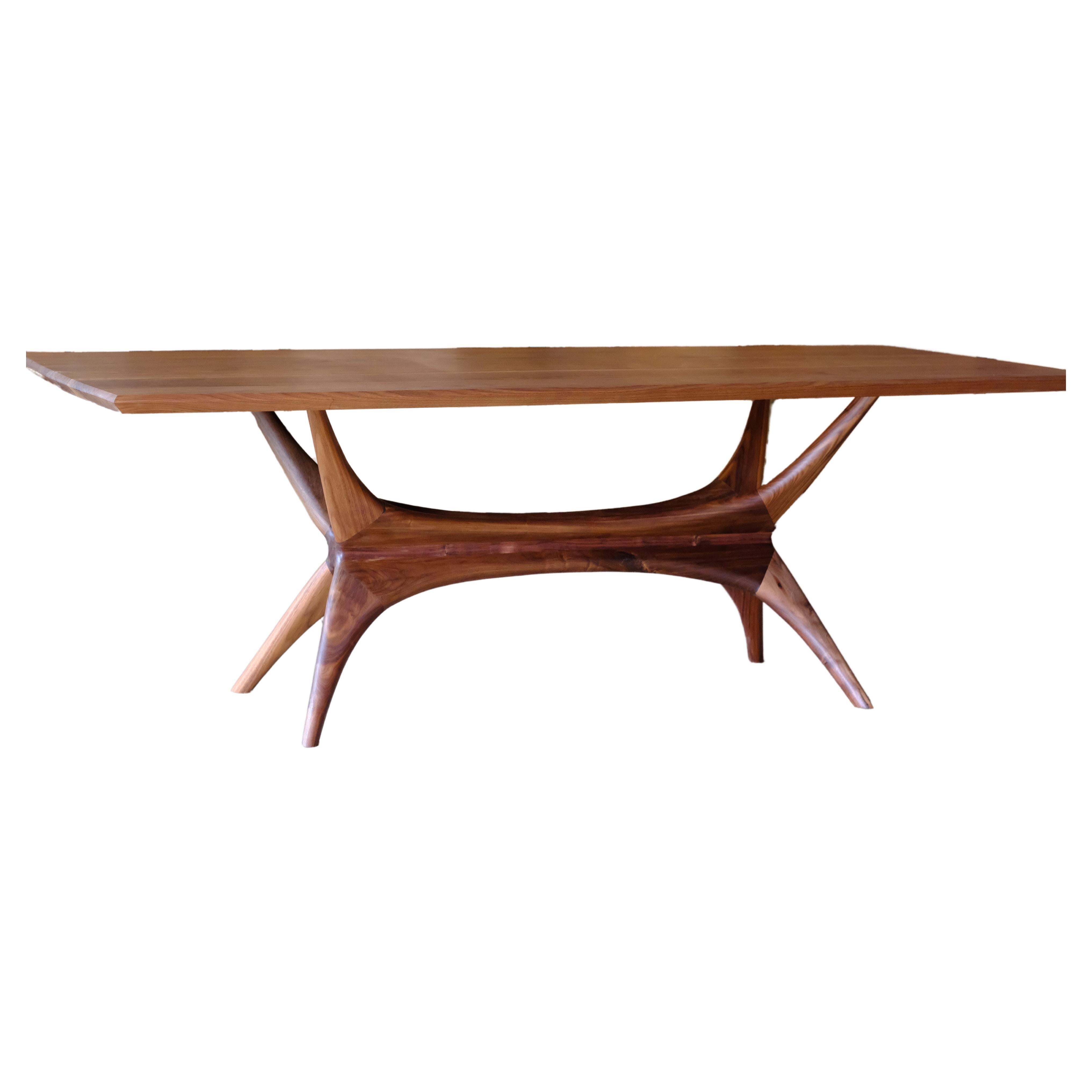 Mid Century Modern Walnut Dining Table  For Sale