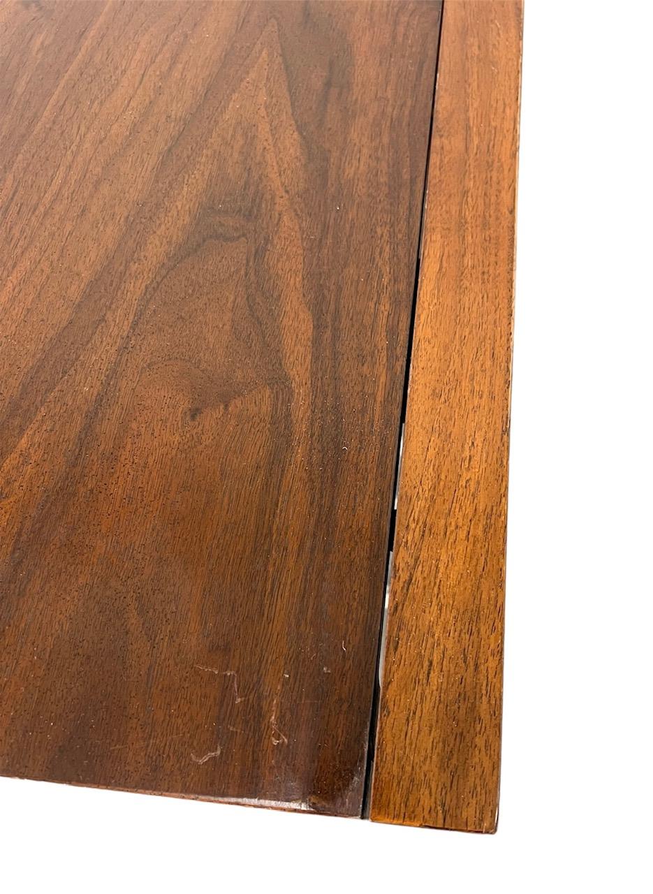 Mid Century Modern Walnut Dining Table With 2 Leaves By Milo Baughman Founders For Sale 5