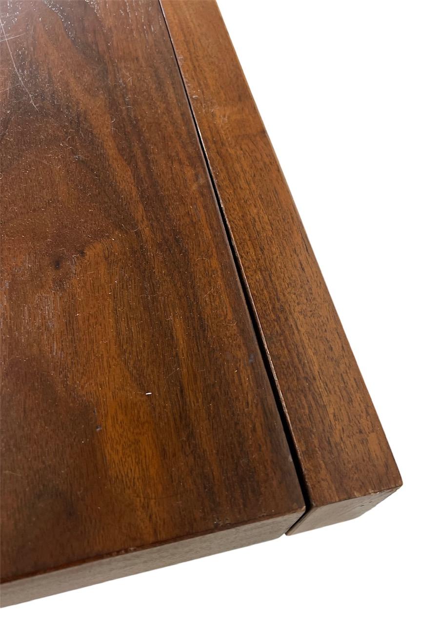 Mid Century Modern Walnut Dining Table With 2 Leaves By Milo Baughman Founders For Sale 6