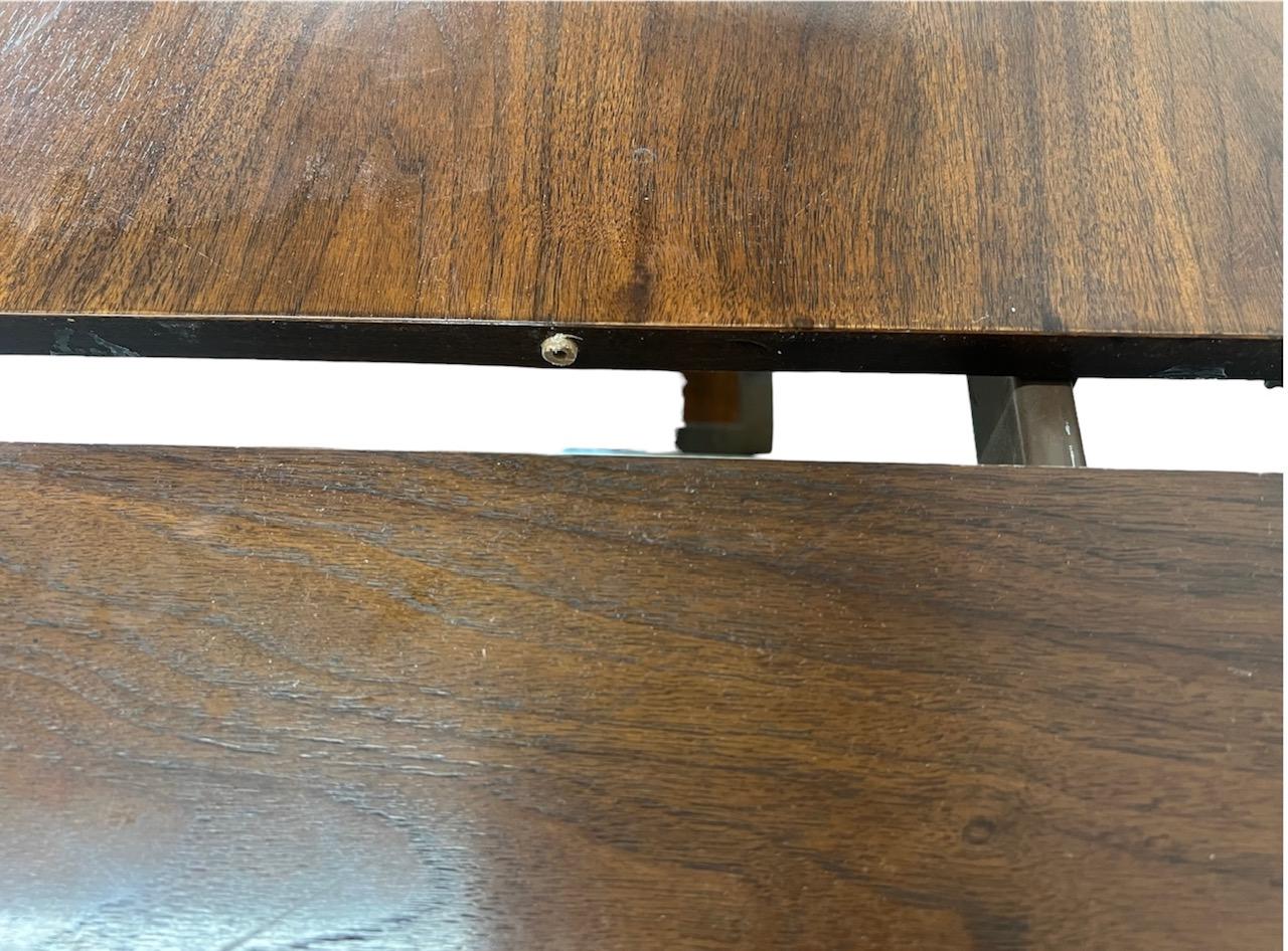 Mid Century Modern Walnut Dining Table With 2 Leaves By Milo Baughman Founders For Sale 8