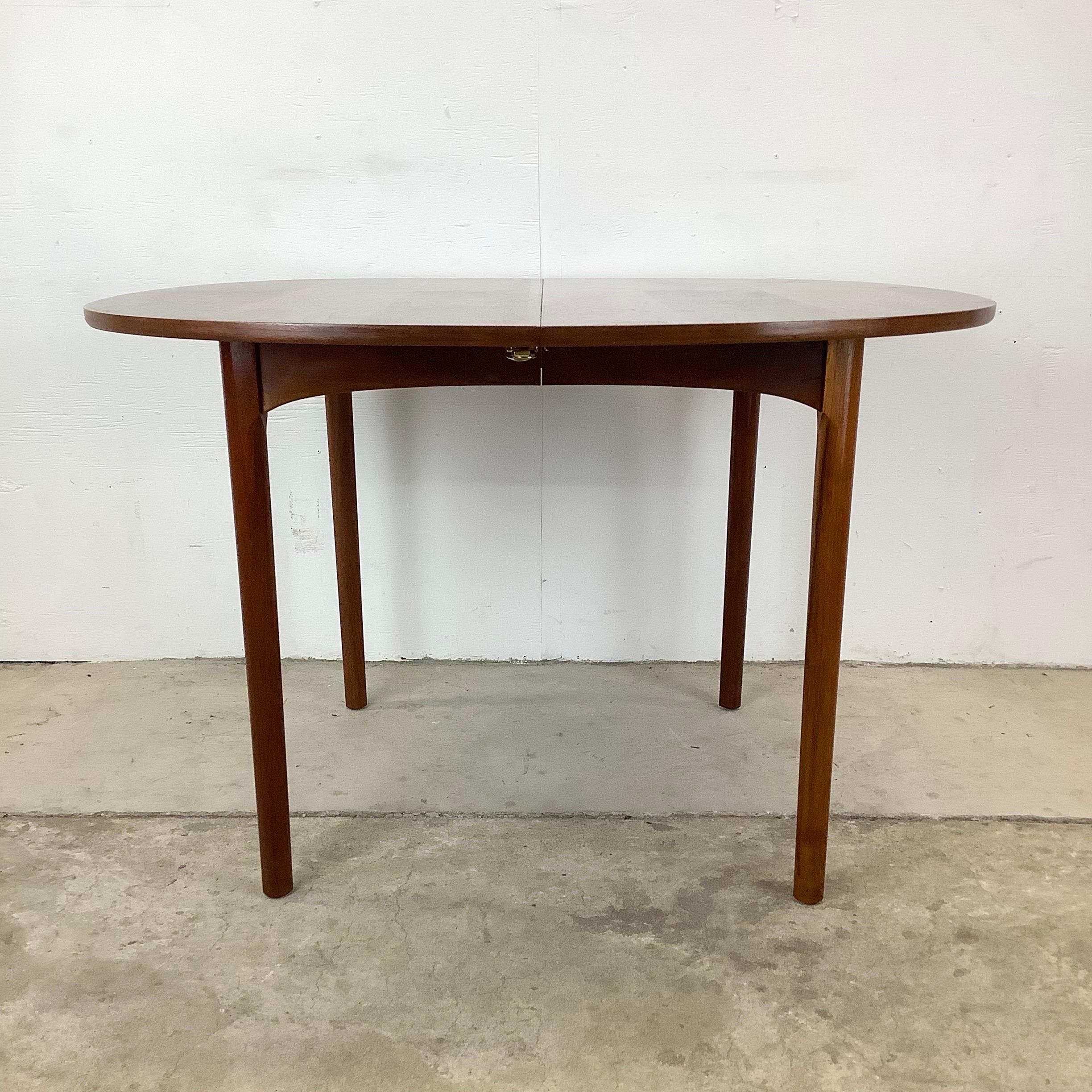 Mid-Century Modern Walnut Dining Table with Leaves at 1stDibs